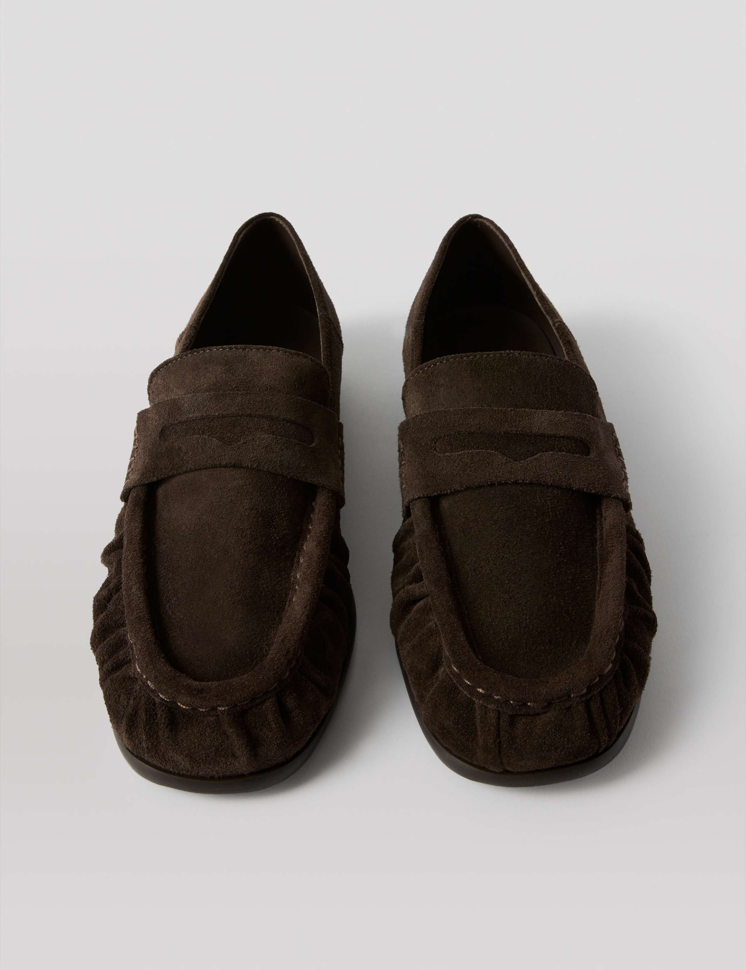 Suede Slip On Flat Loafers 5 of 5