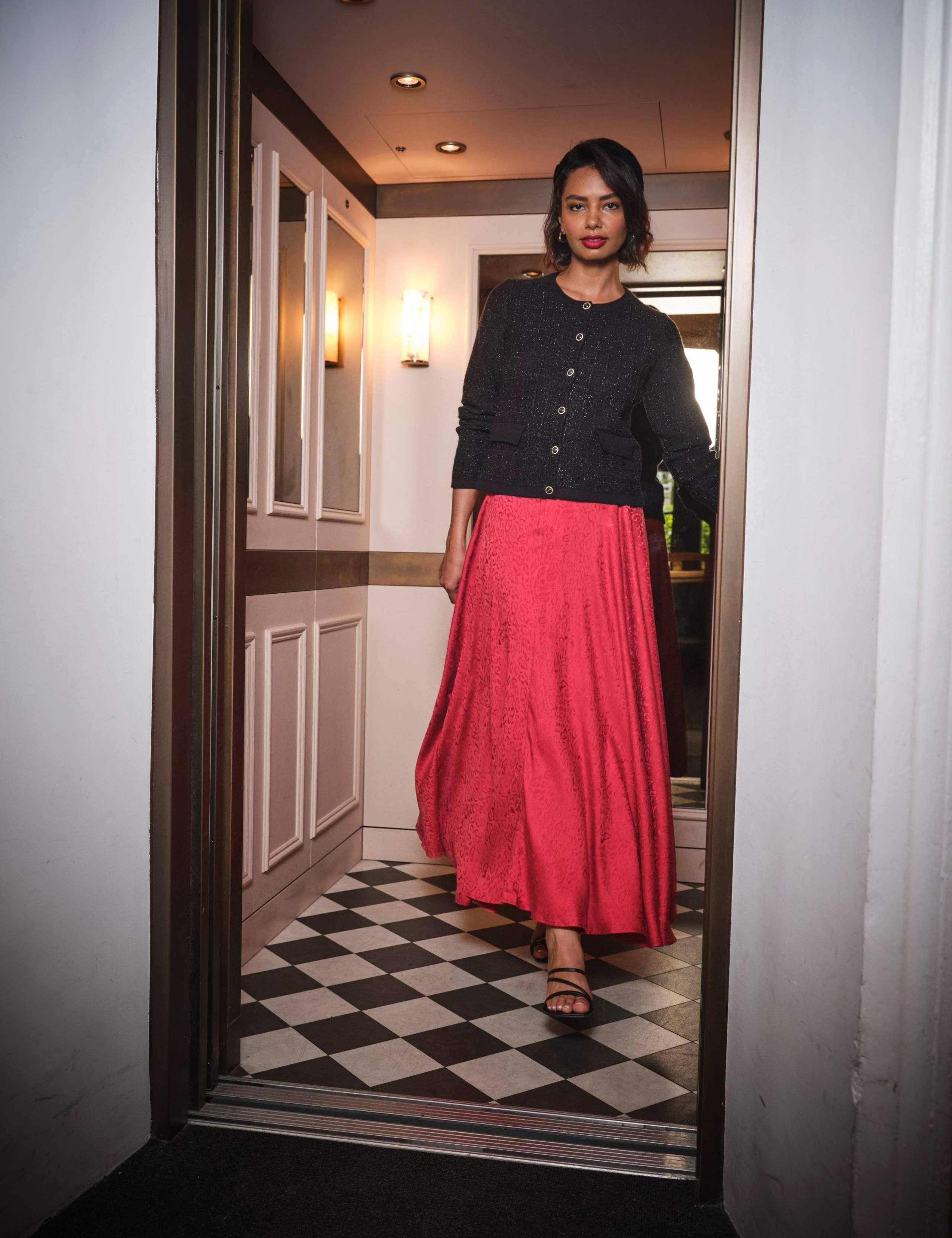 Lyocell Rich Midi A-Line Skirt 6 of 6