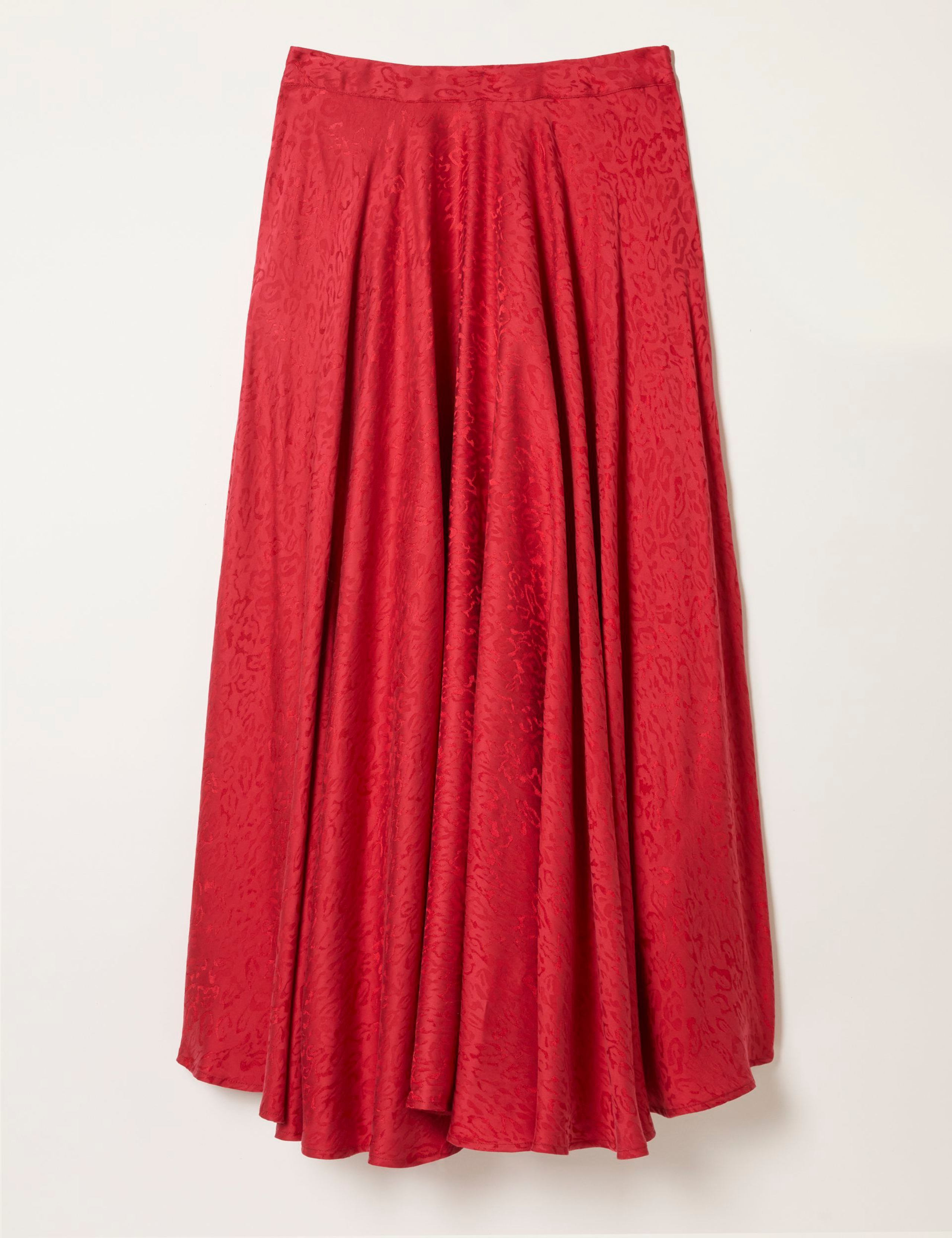 Lyocell Rich Midi A-Line Skirt 2 of 6