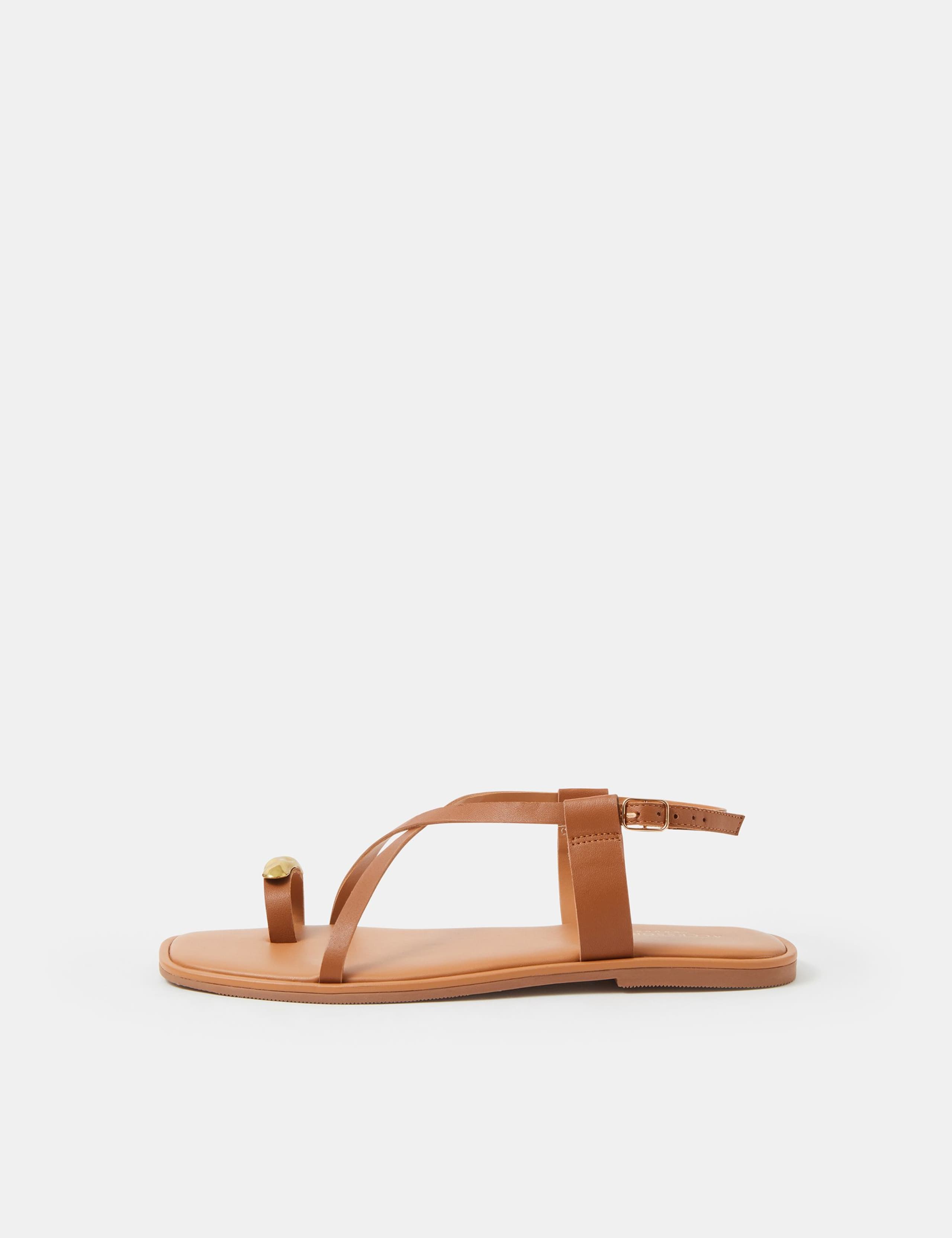 Strappy Flat Toe Loop Sandals 3 of 4