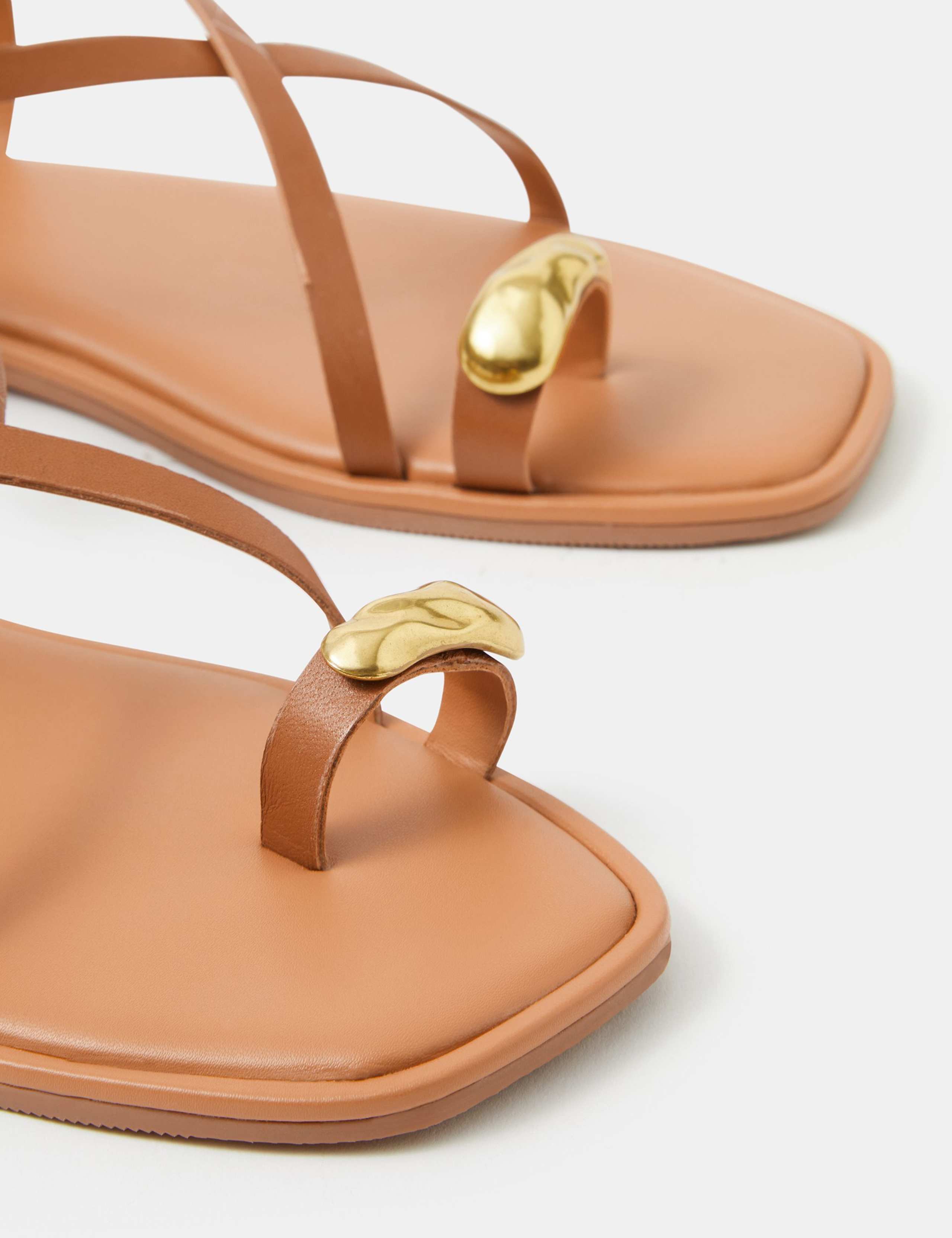 Strappy Flat Toe Loop Sandals 4 of 4