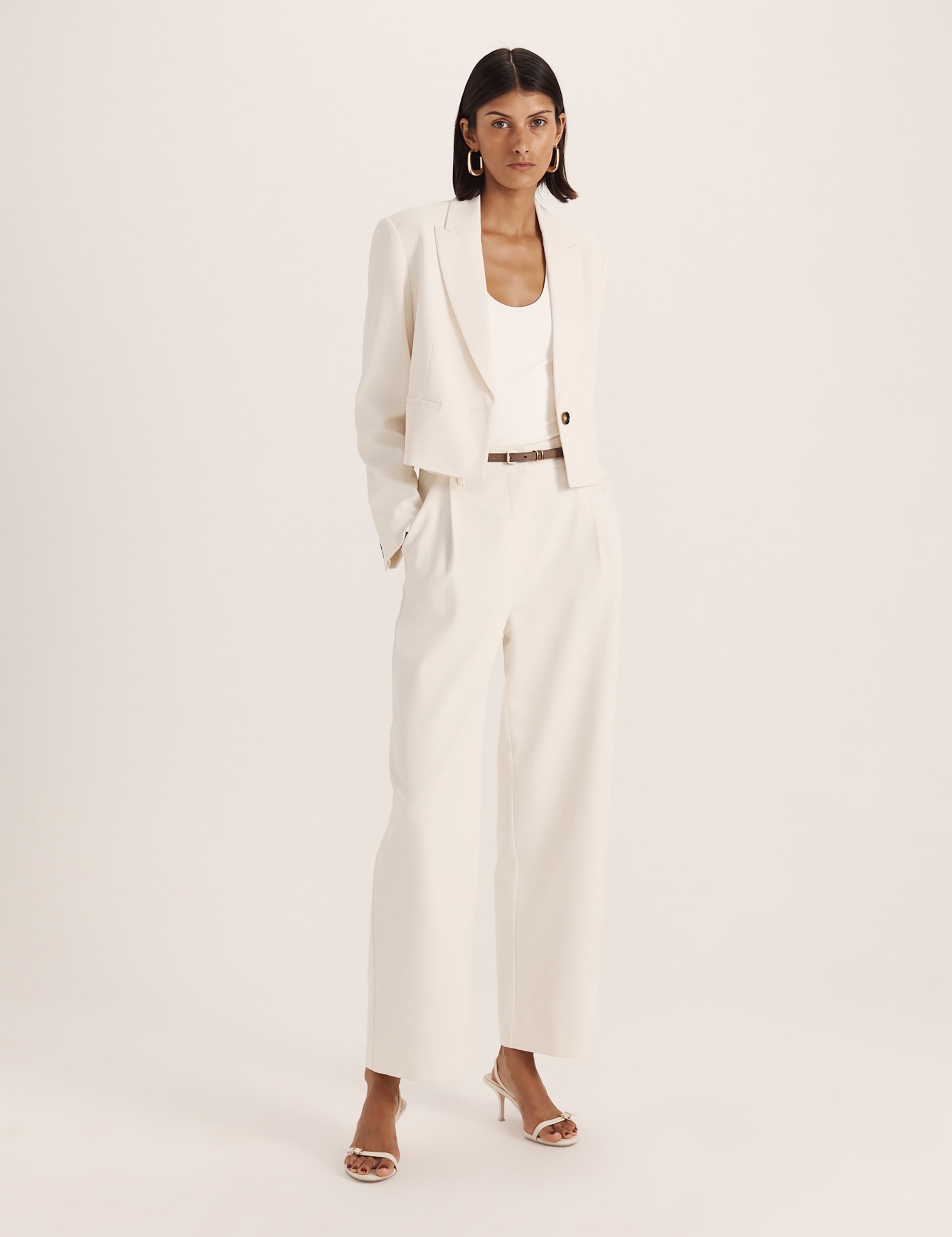 Single Breasted Cropped Blazer 3 of 8
