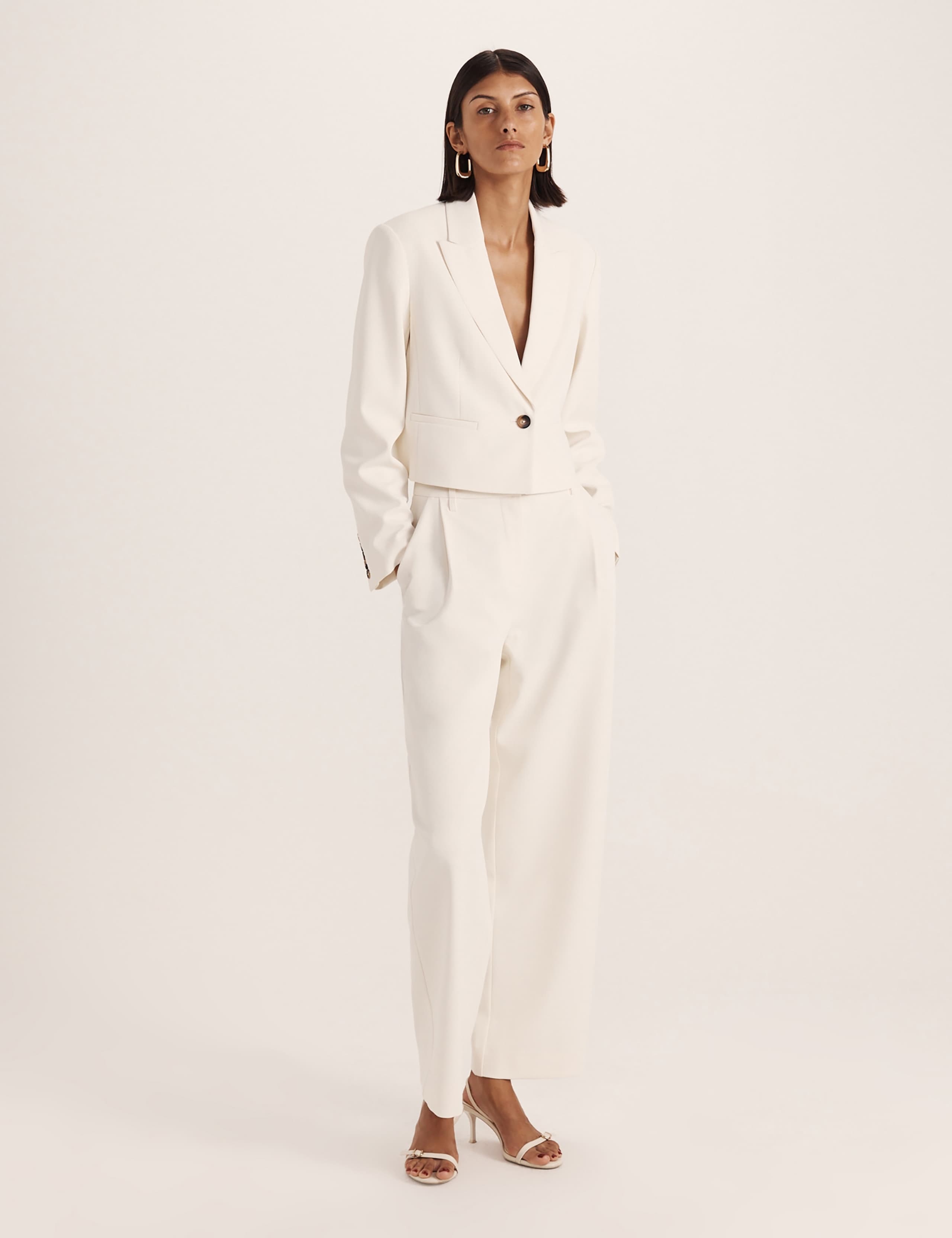 Single Breasted Cropped Blazer 4 of 8
