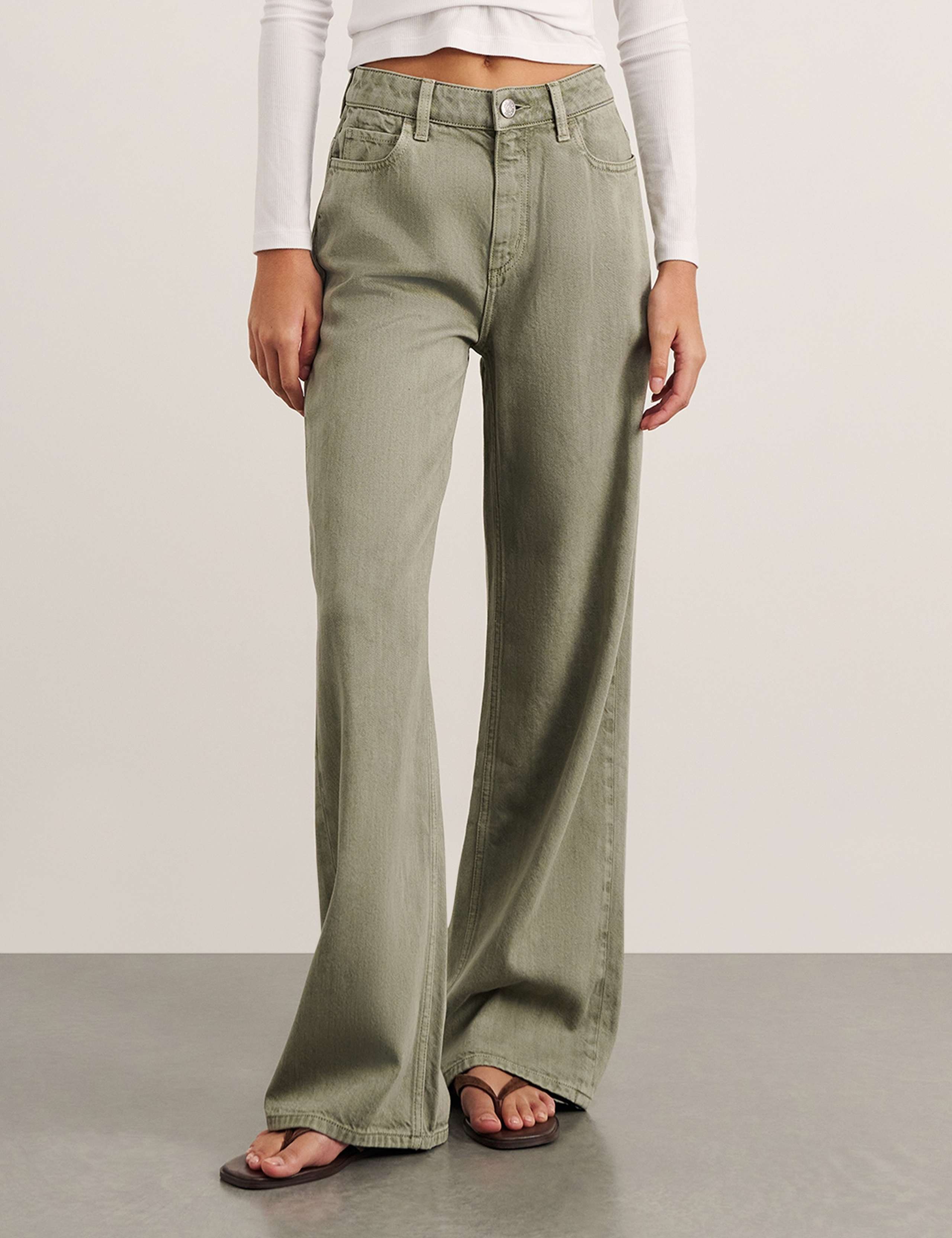 Mid Rise Straight Leg Jeans 3 of 6
