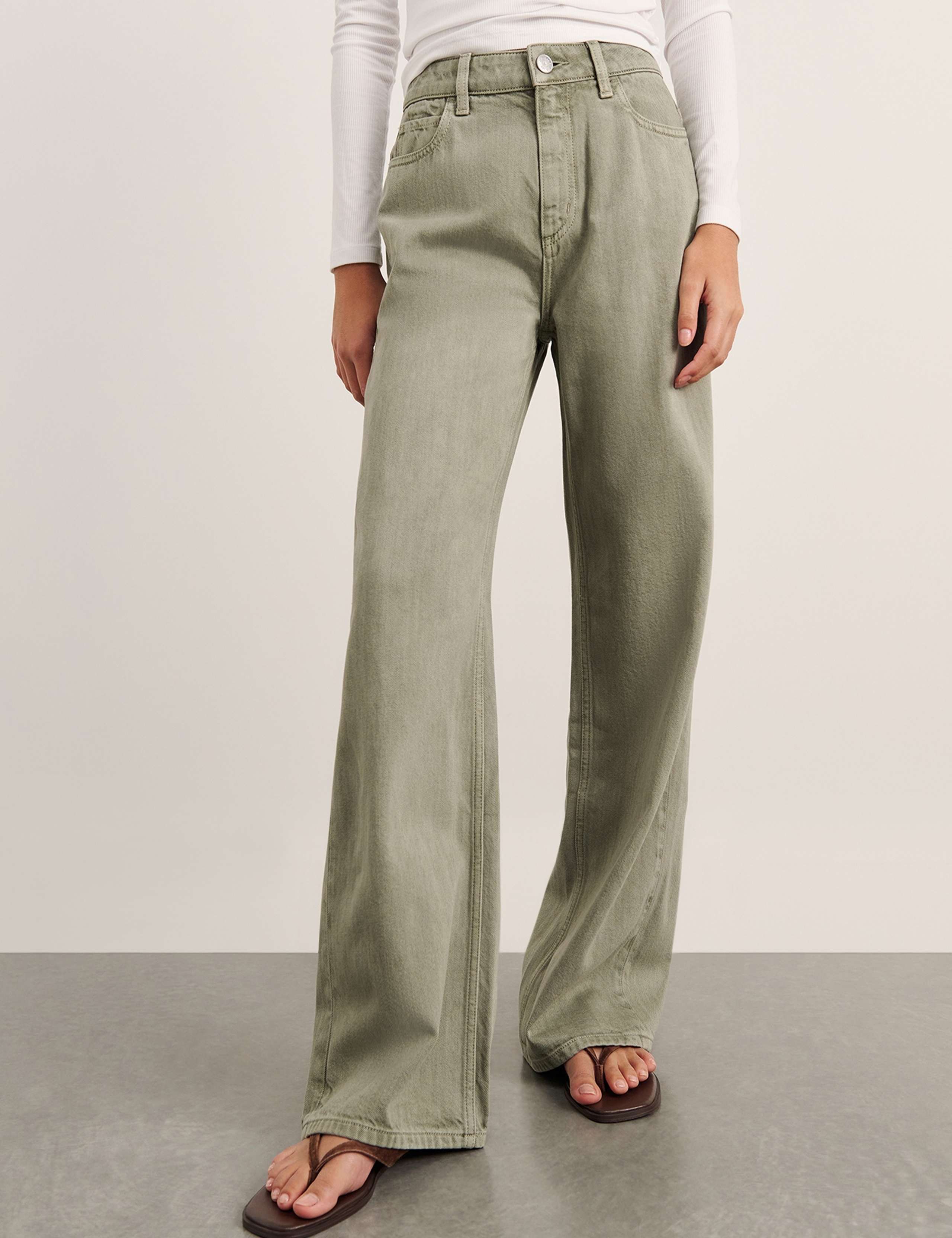 Mid Rise Straight Leg Jeans 4 of 6
