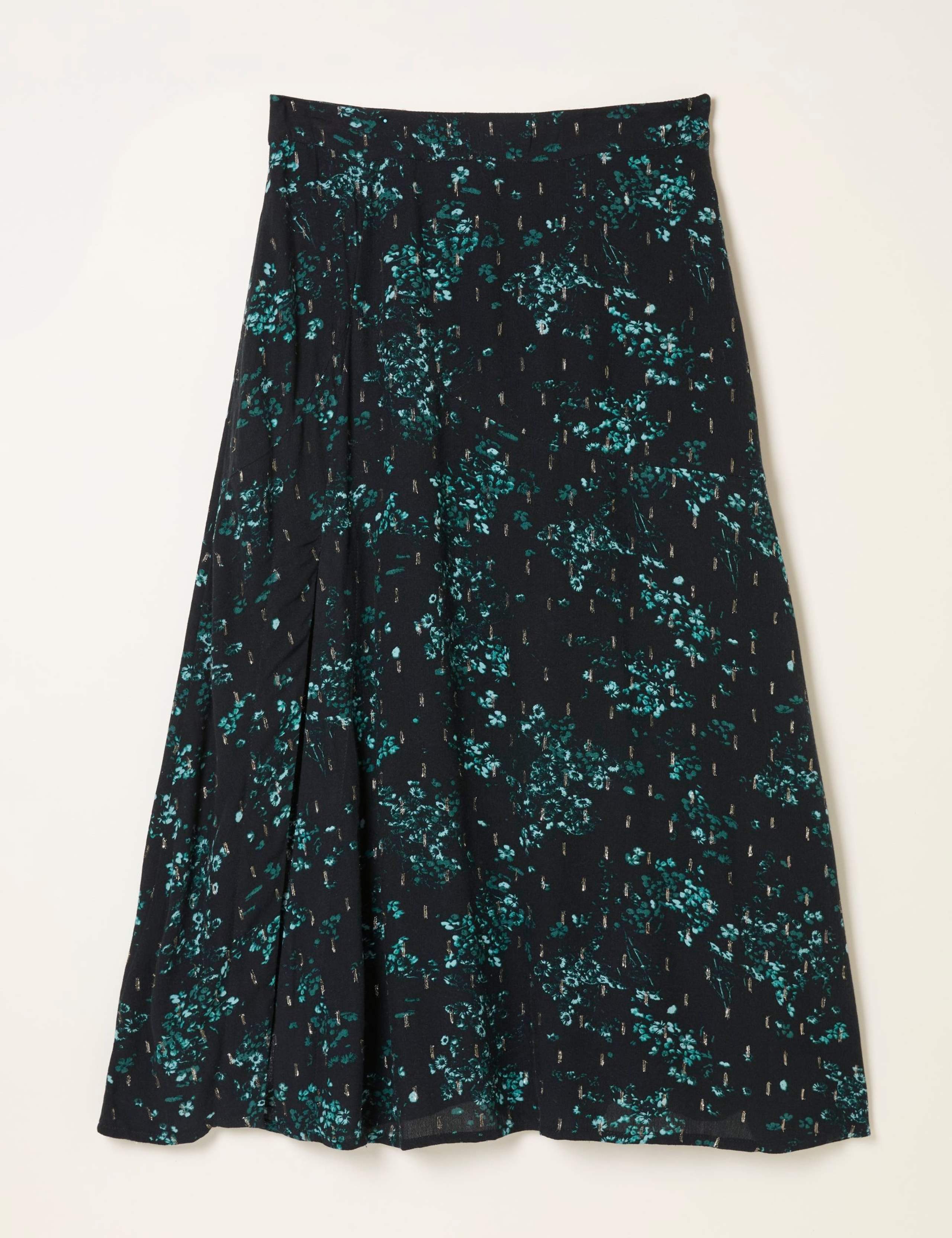 Floral Midi A-Line Skirt 2 of 6