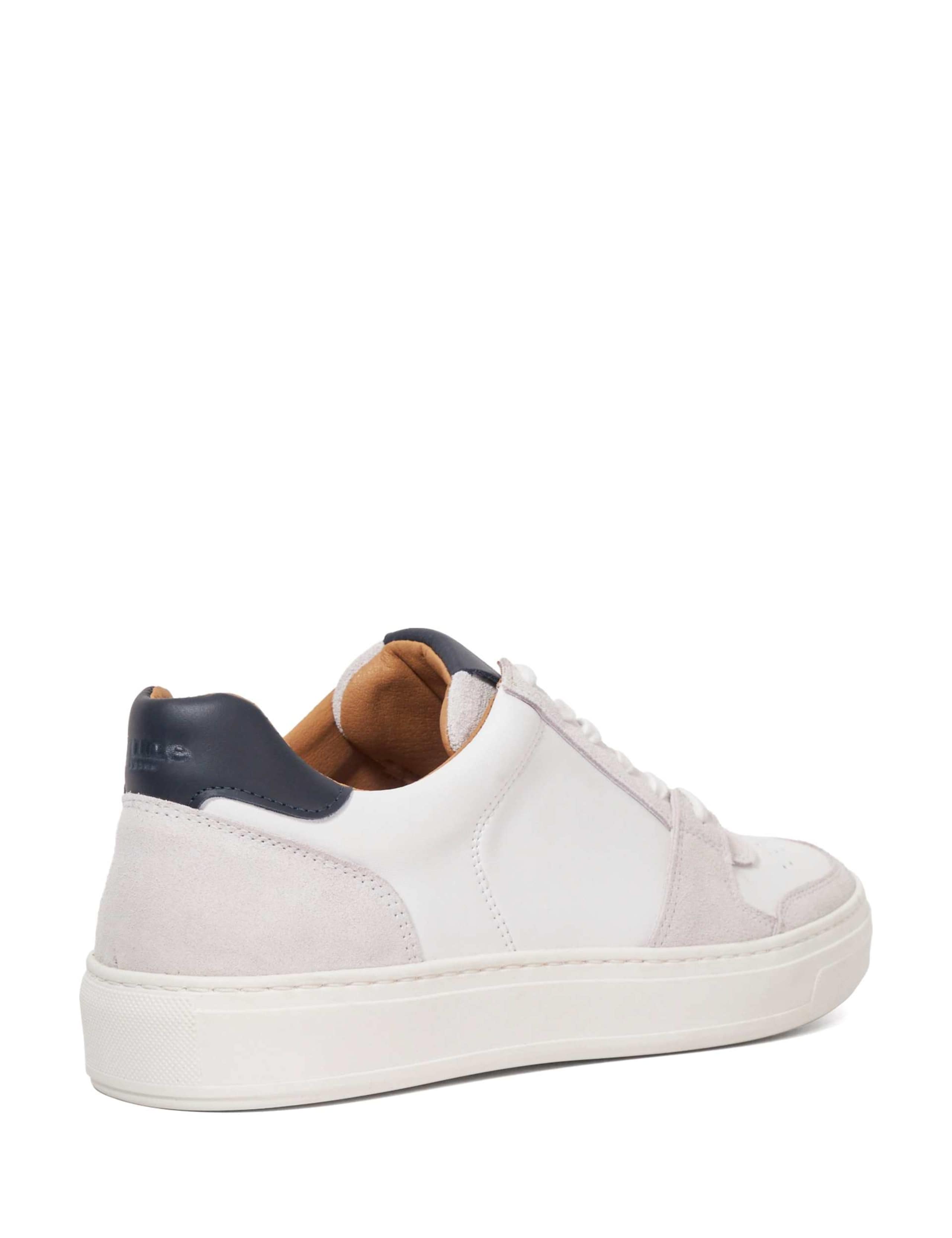 Wide Fit Leather Lace Up Trainers 4 of 5