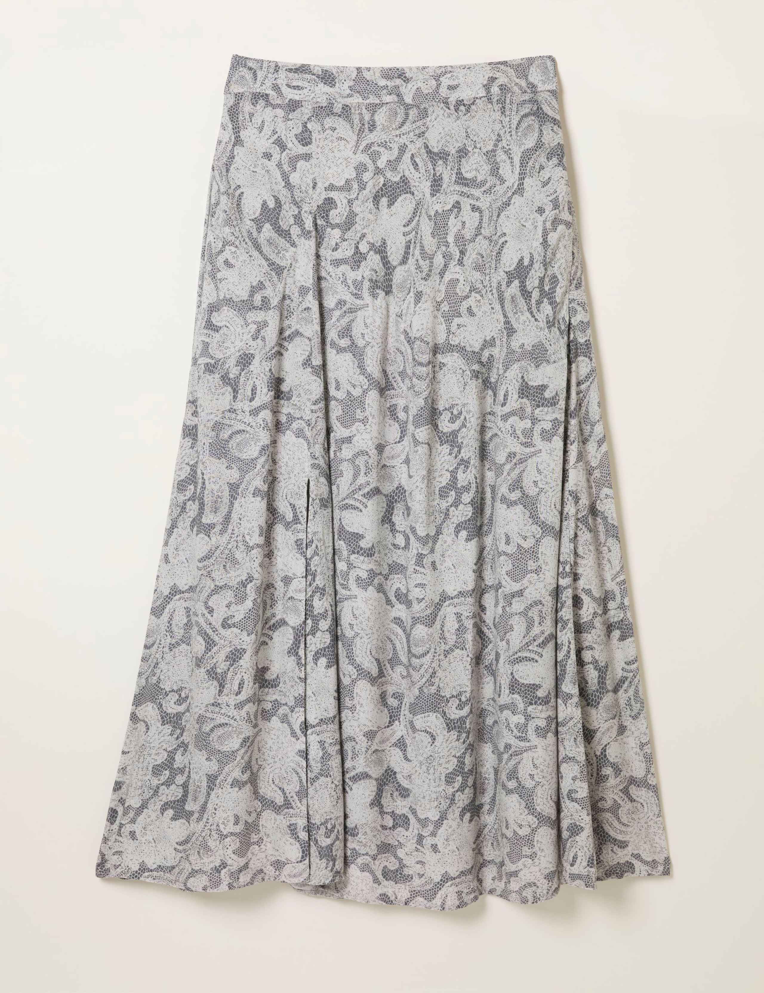 Floral Midi A-Line Skirt 2 of 6