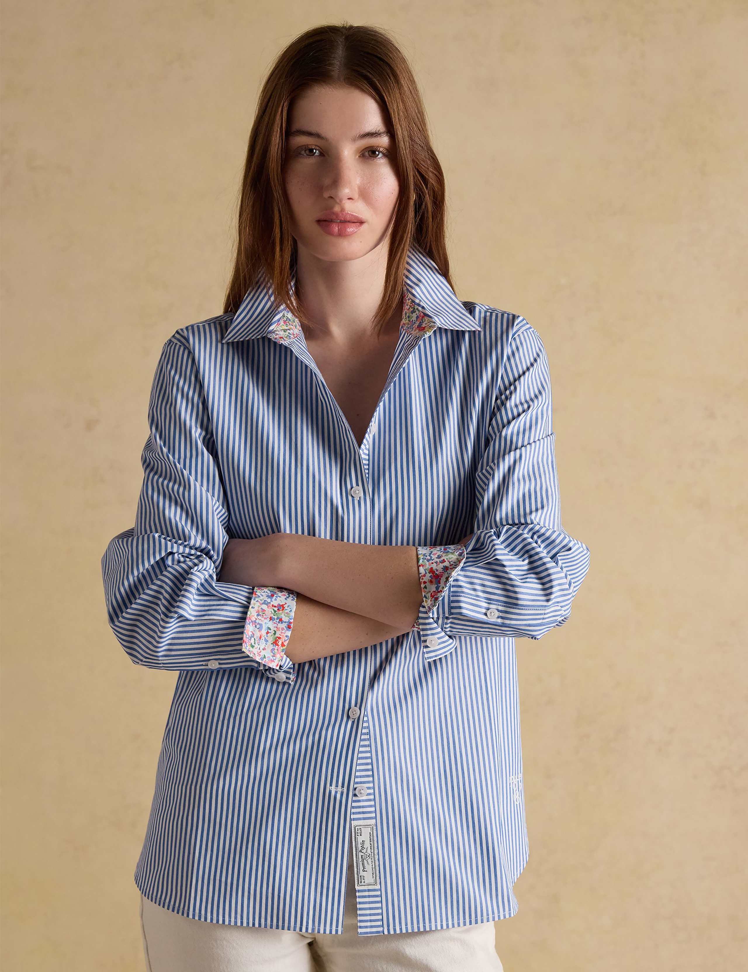 Pure Cotton Striped Collared Shirt 4 of 9