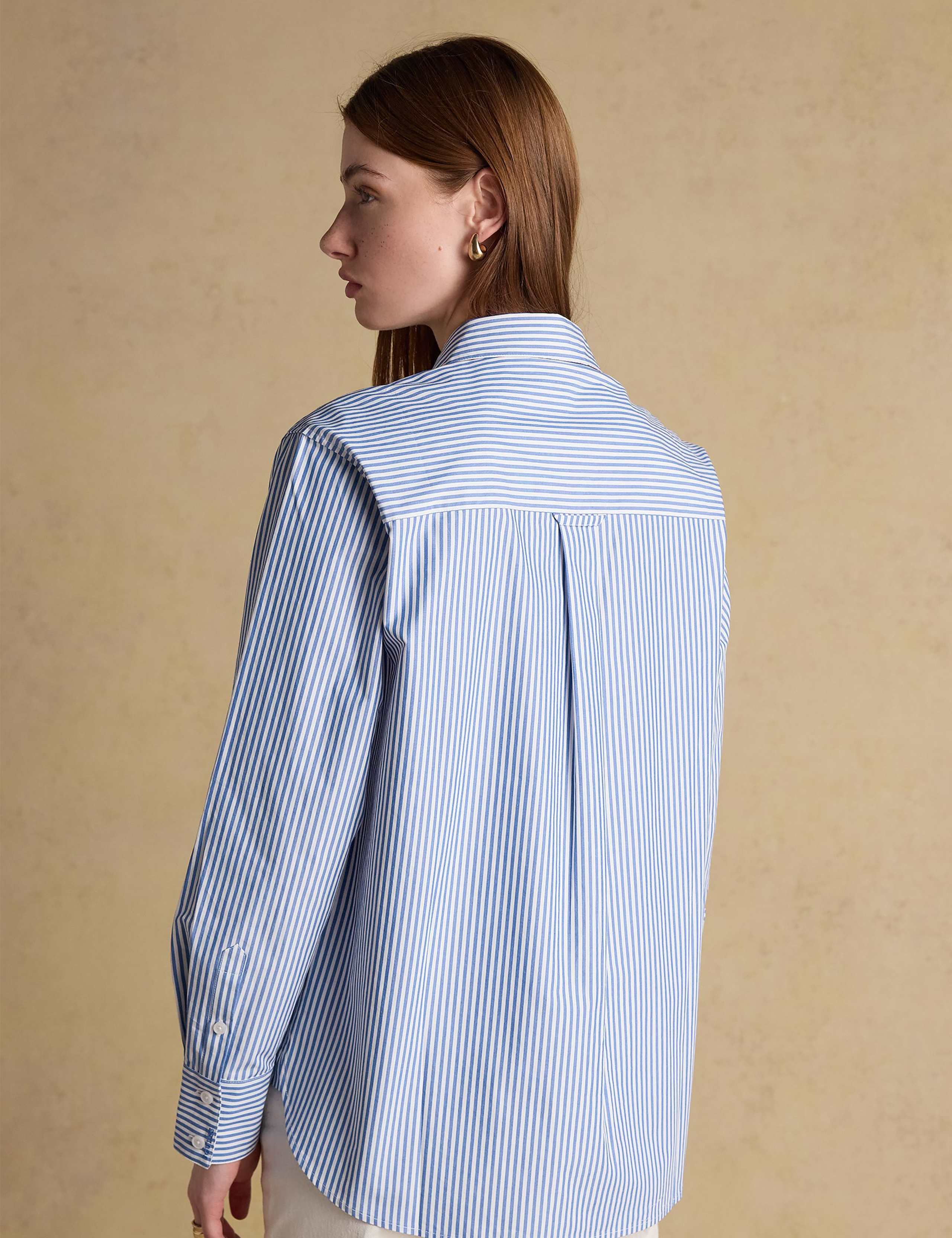 Pure Cotton Striped Collared Shirt 5 of 9