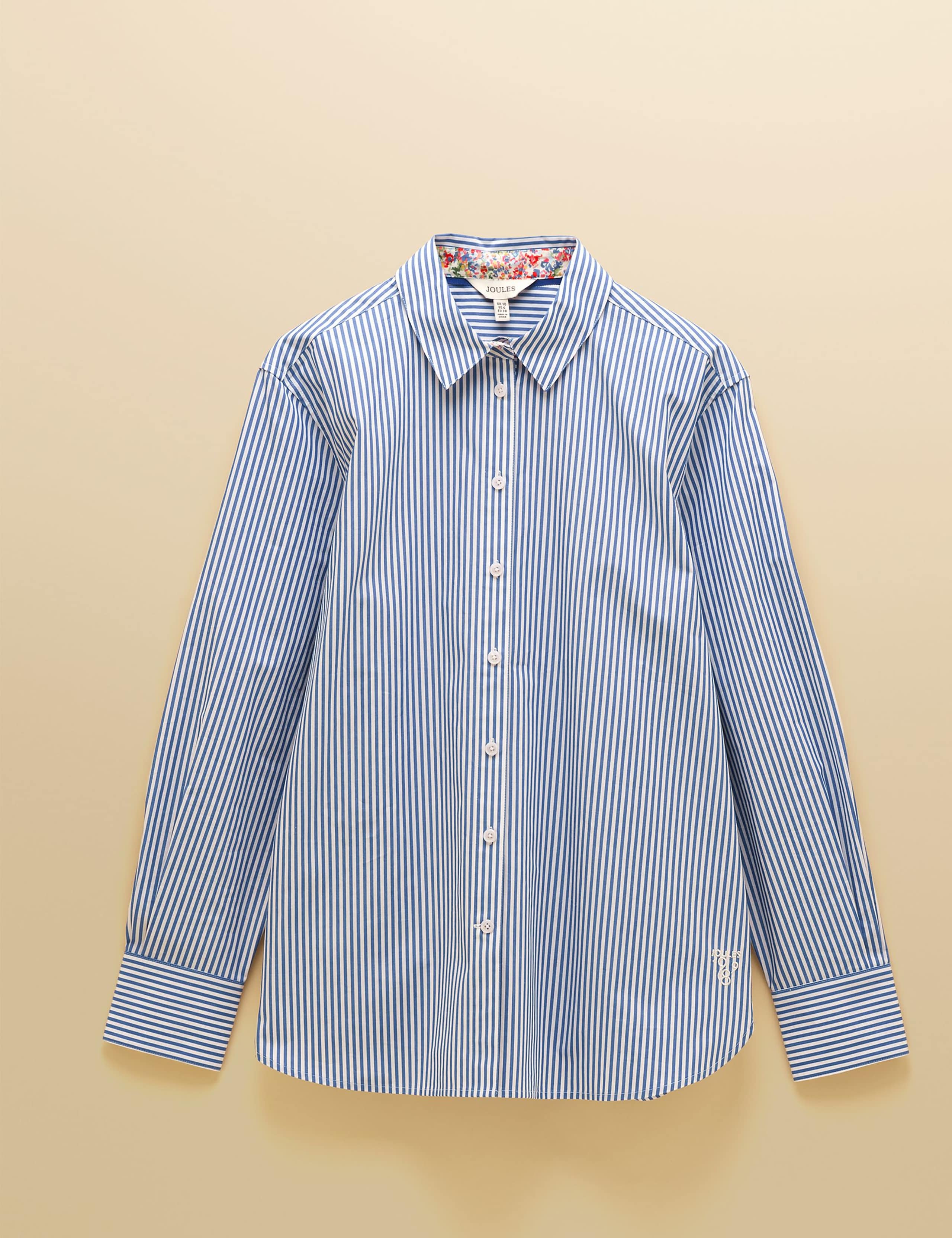 Pure Cotton Striped Collared Shirt 2 of 9
