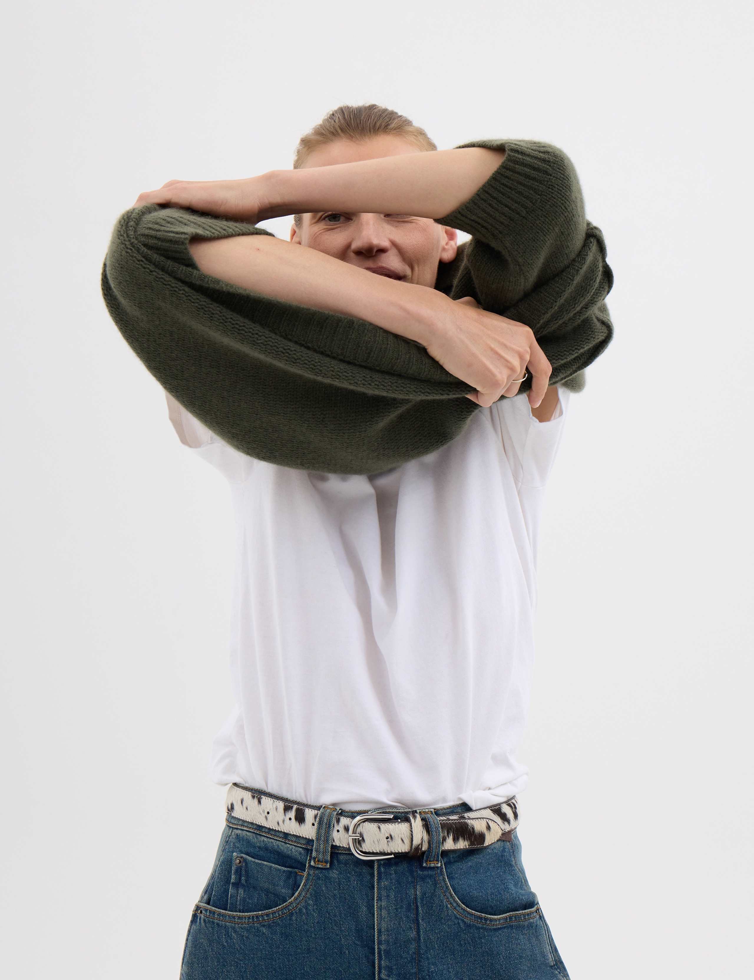 Pure Cashmere Oversized Knitted Top 5 of 8