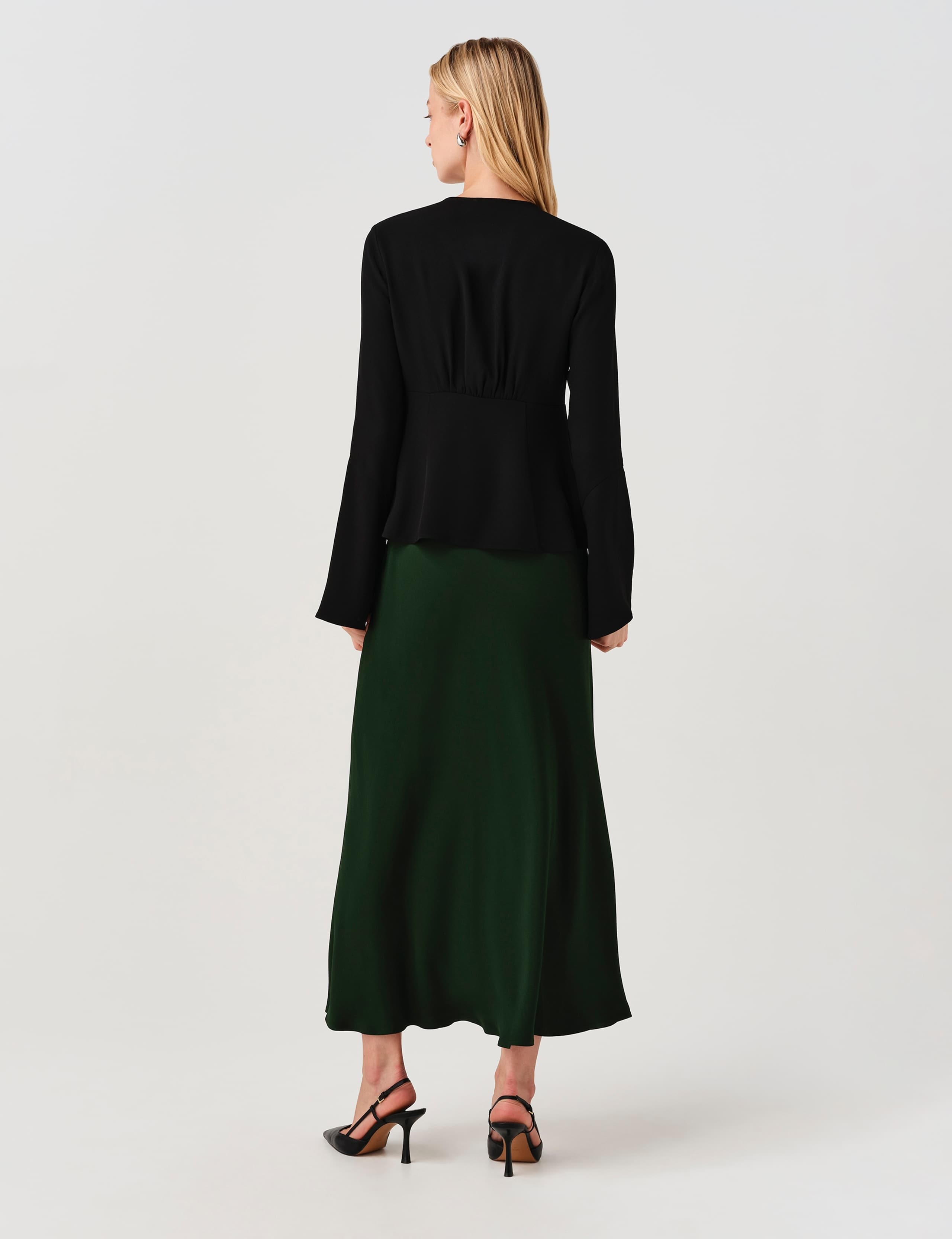 Round Neck Button Long Sleeve Blouse 6 of 10