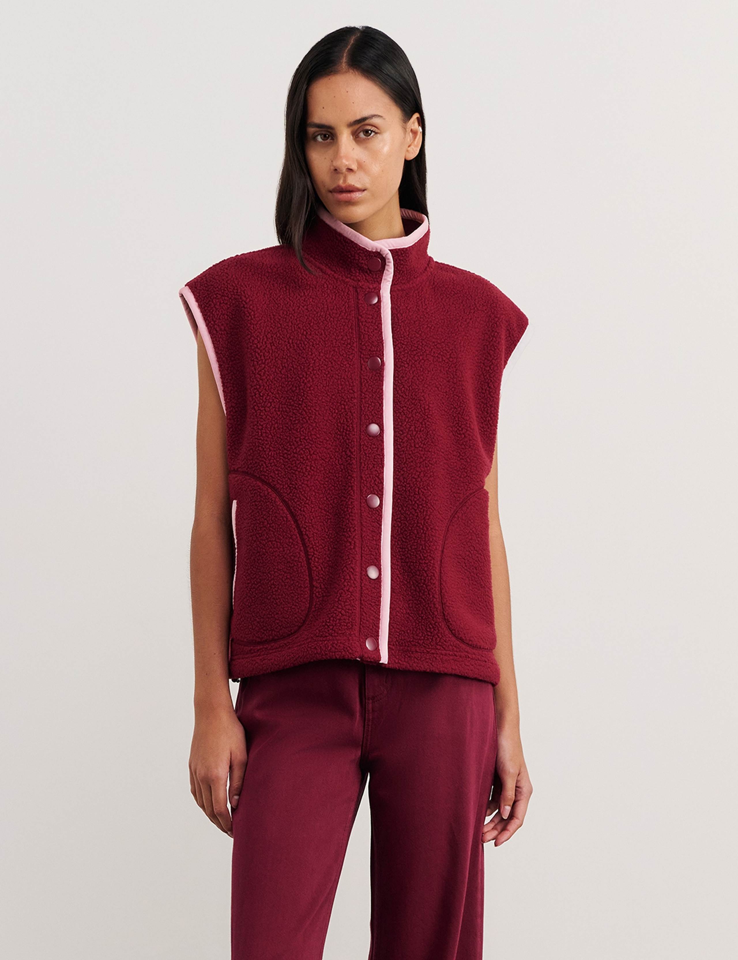 Fleece Button Front Gilet 2 of 6