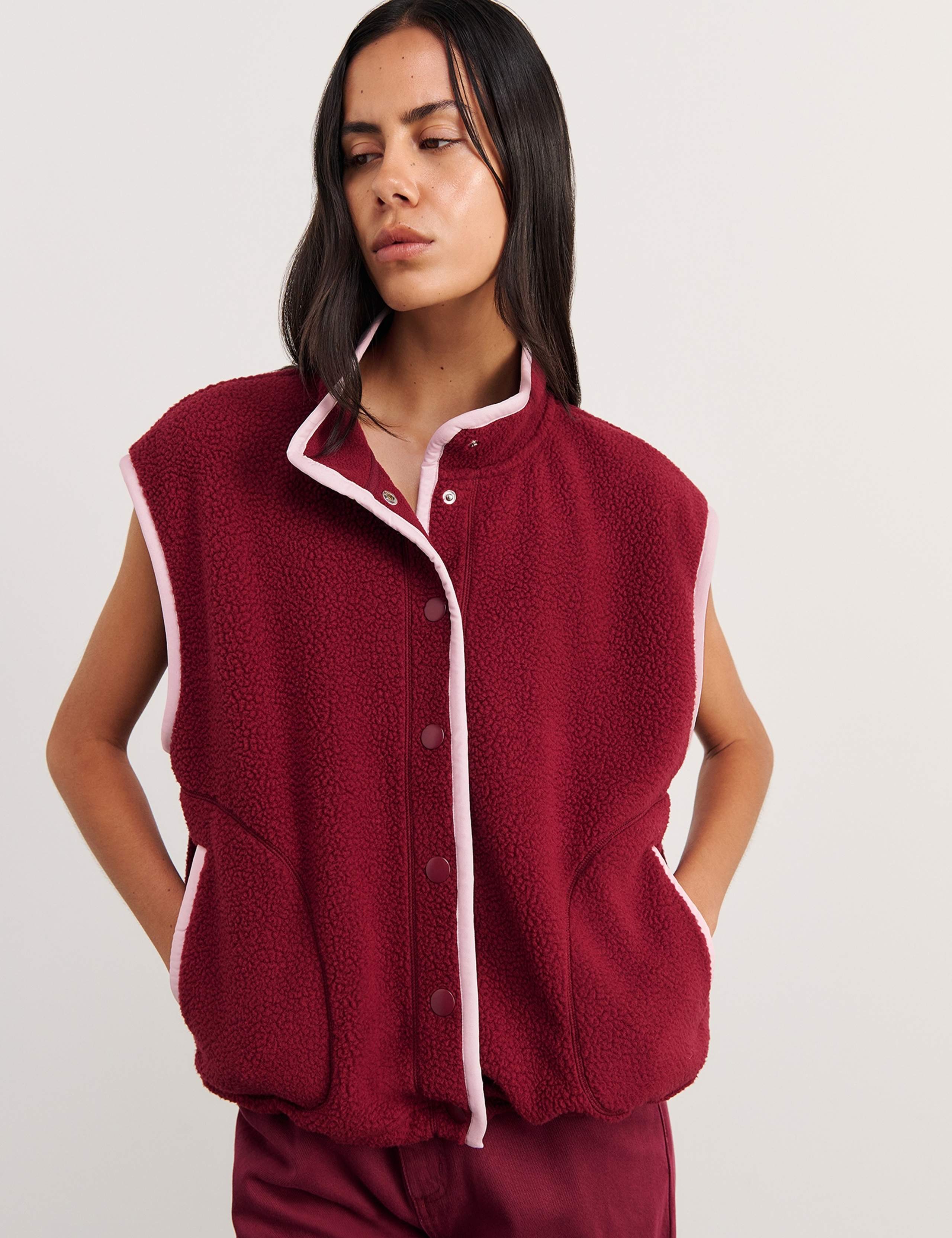 Fleece Button Front Gilet 6 of 6