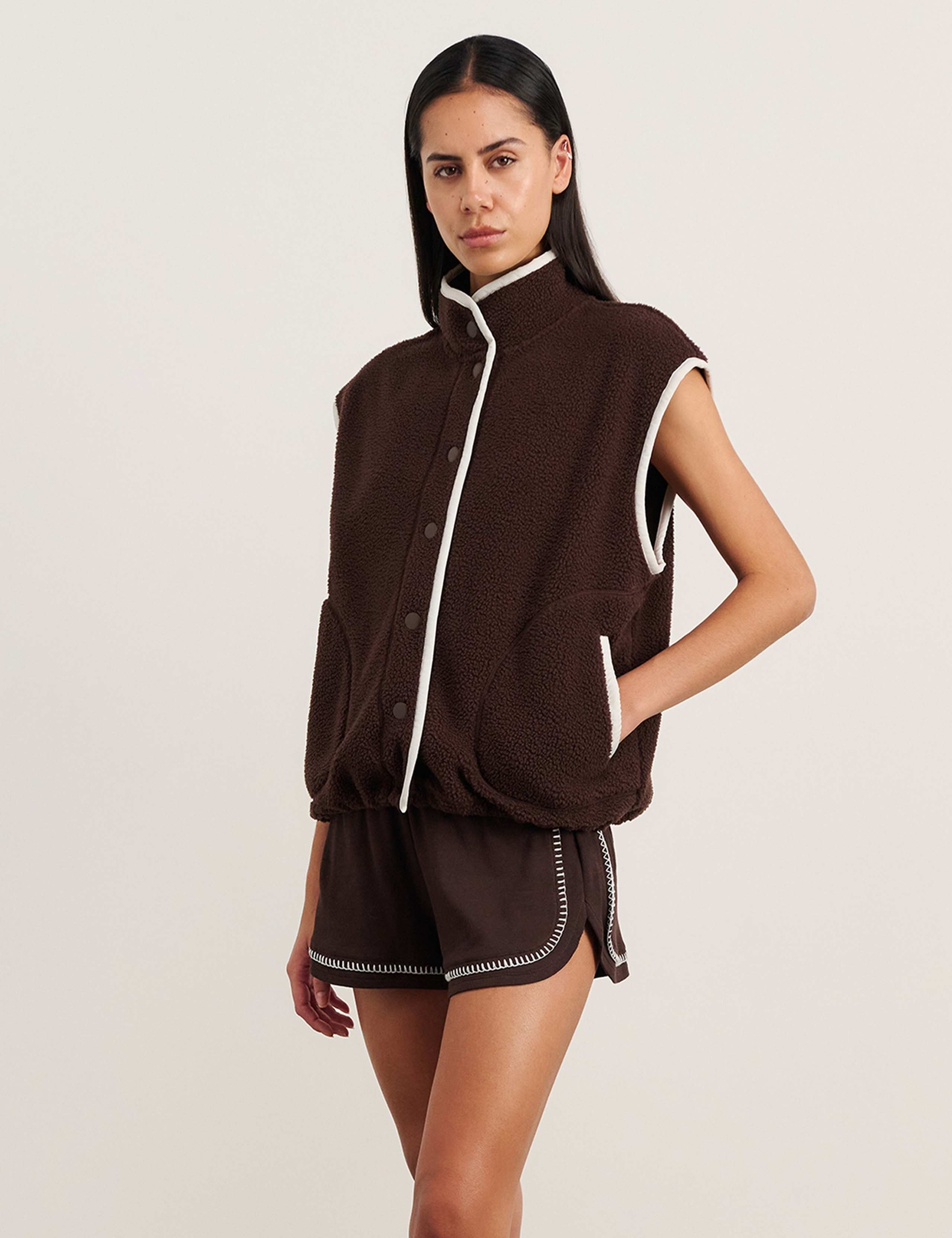 Fleece Button Front Gilet 5 of 5