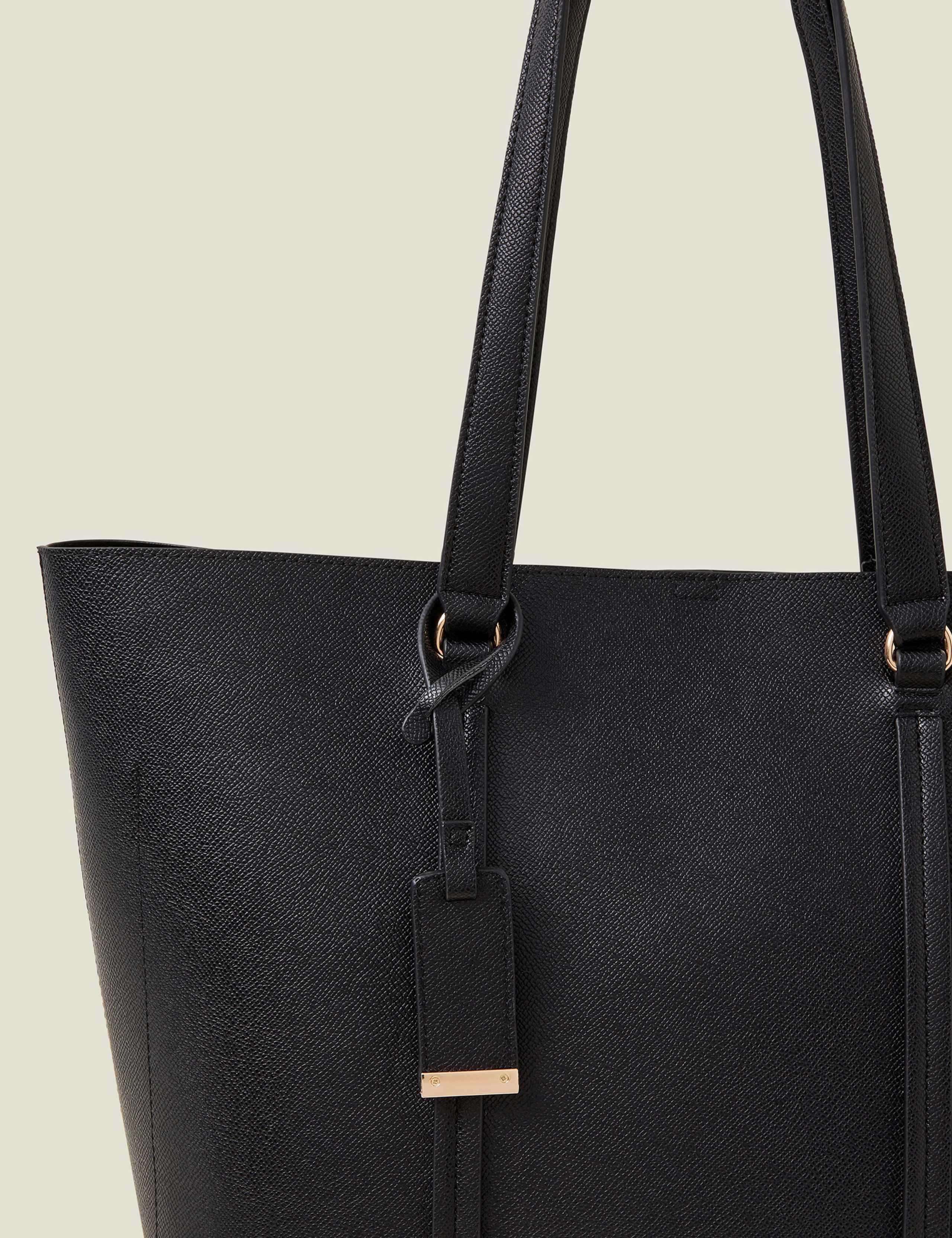 Faux Leather Shoulder Tote Bag 3 of 5