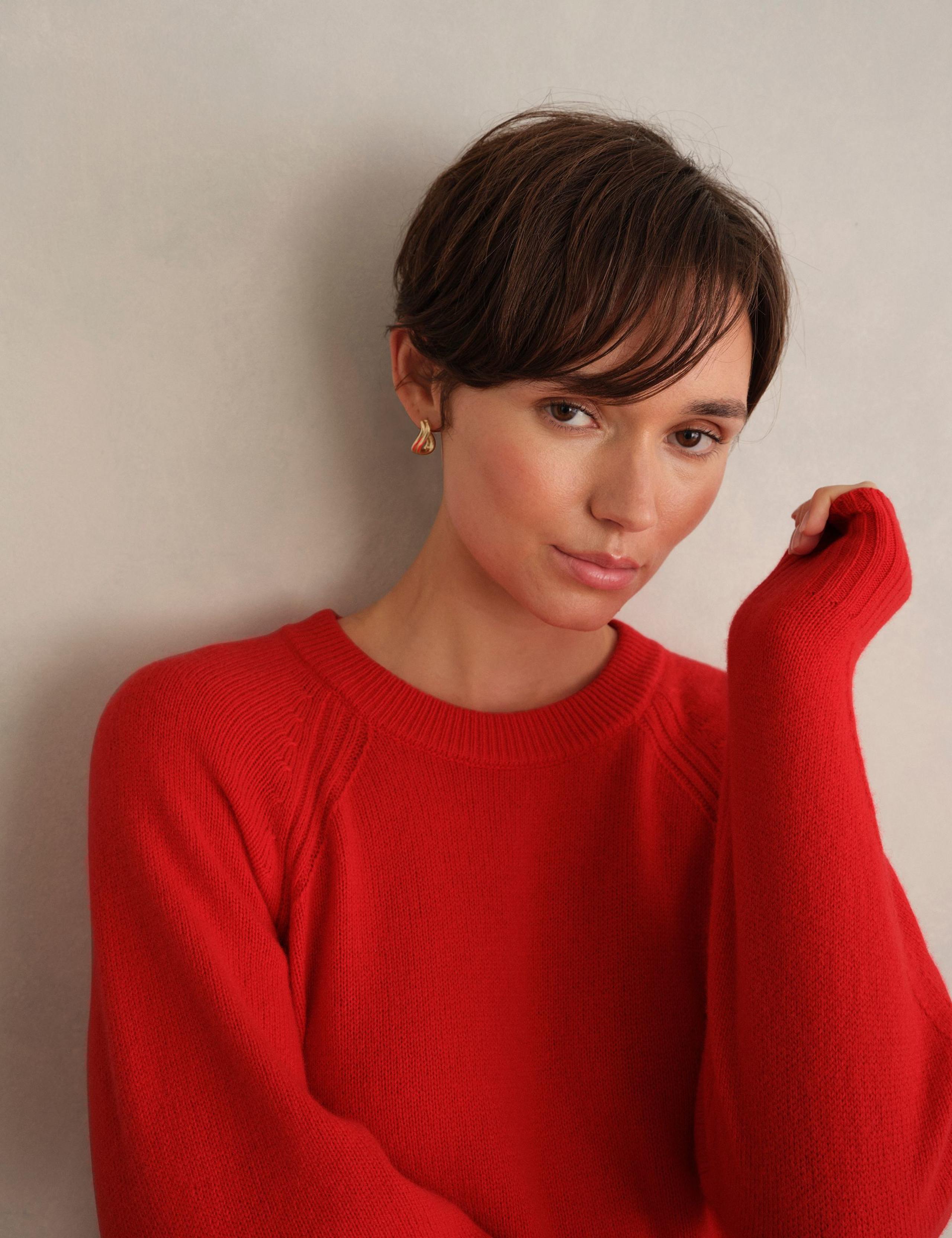 Merino Wool Rich Knitted Midi Jumper Dress 6 of 6