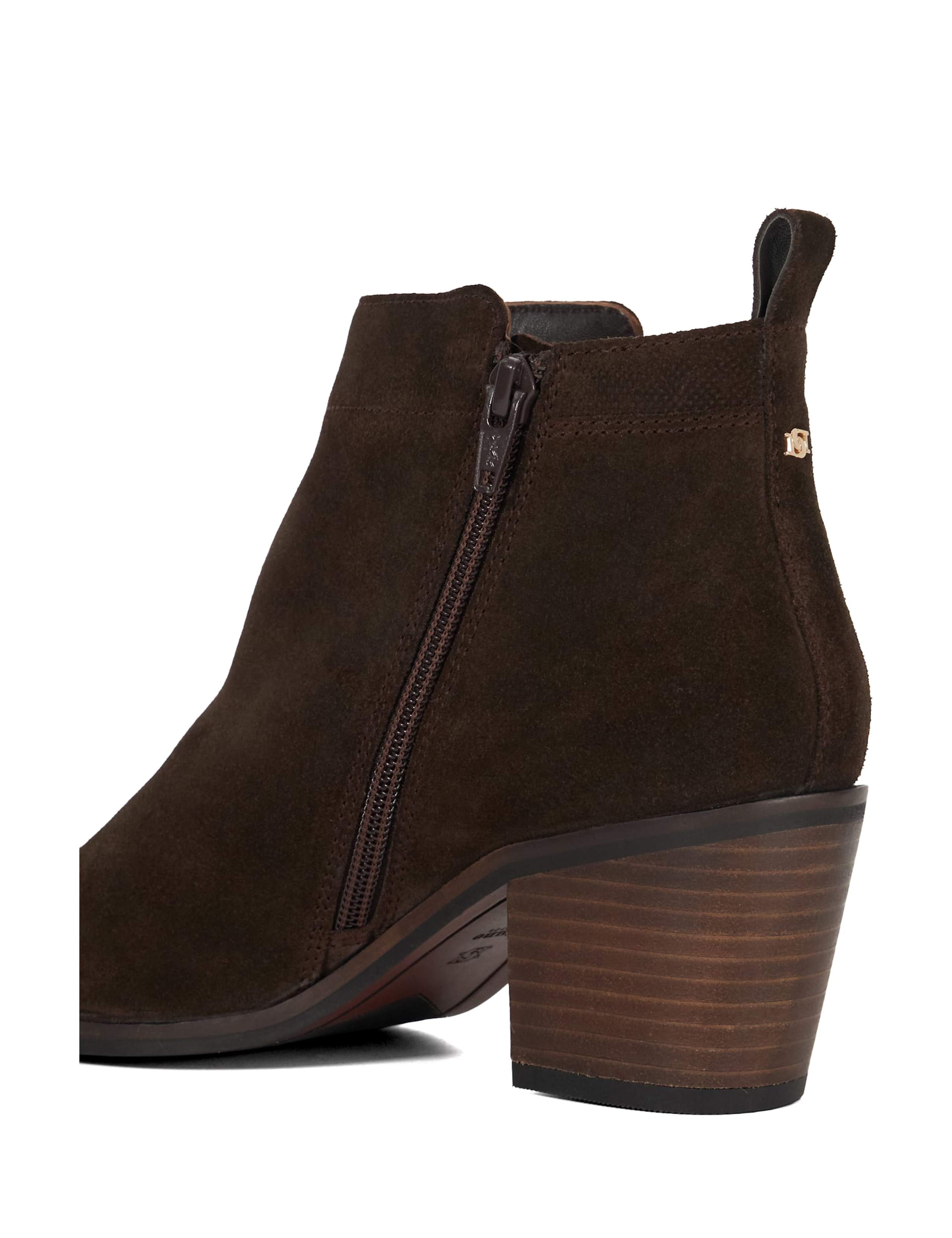 Suede Block Heel Ankle Boots 5 of 5