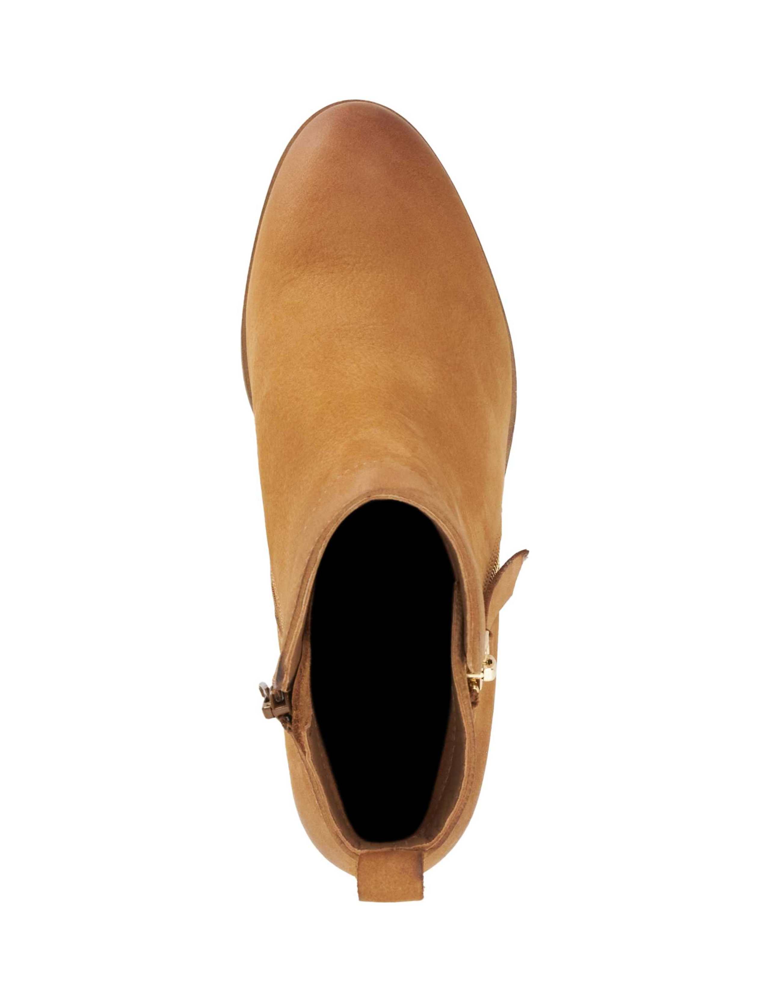 Suede Block Heel Ankle Boots 4 of 6