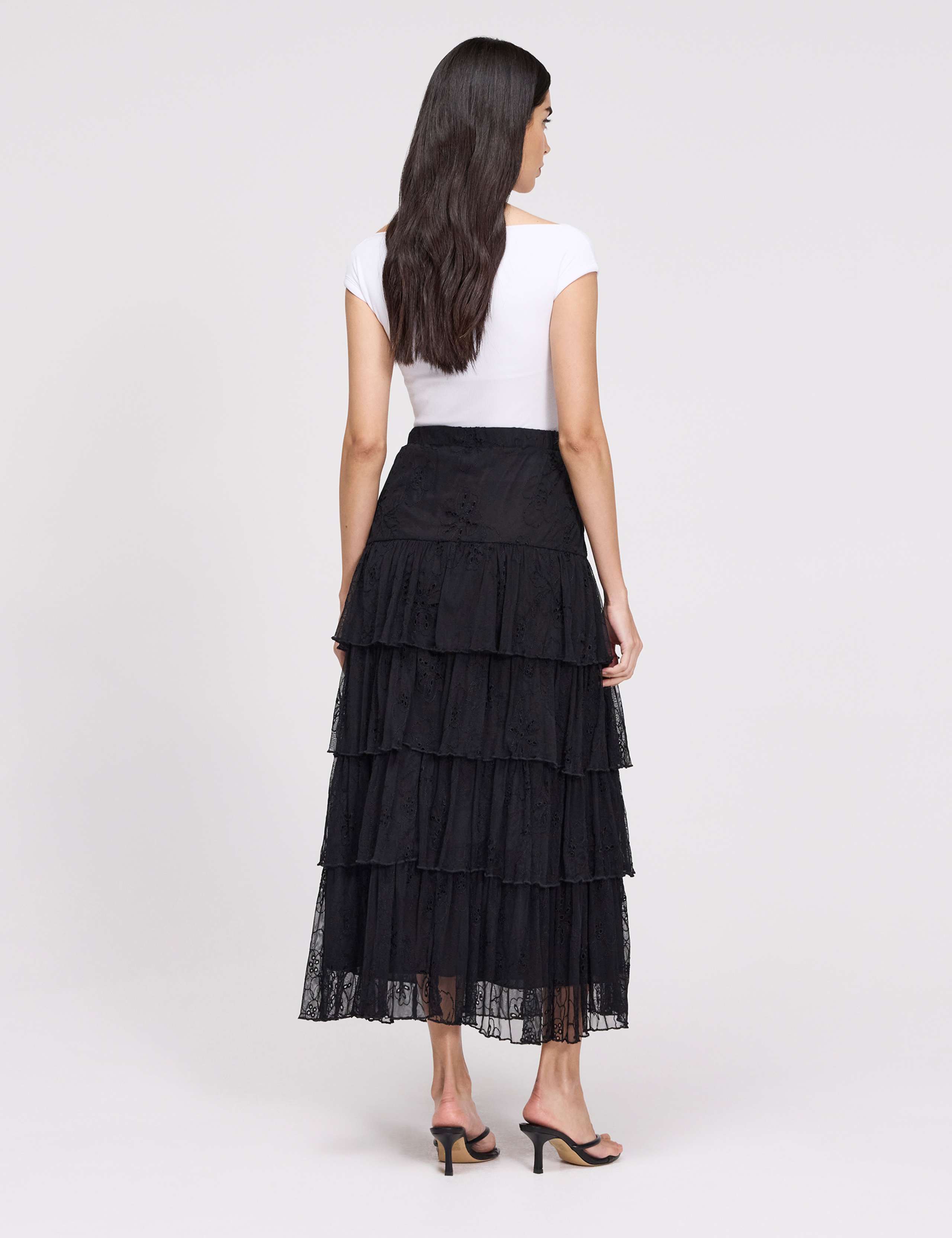 Broderie Midaxi Tiered Skirt 8 of 8