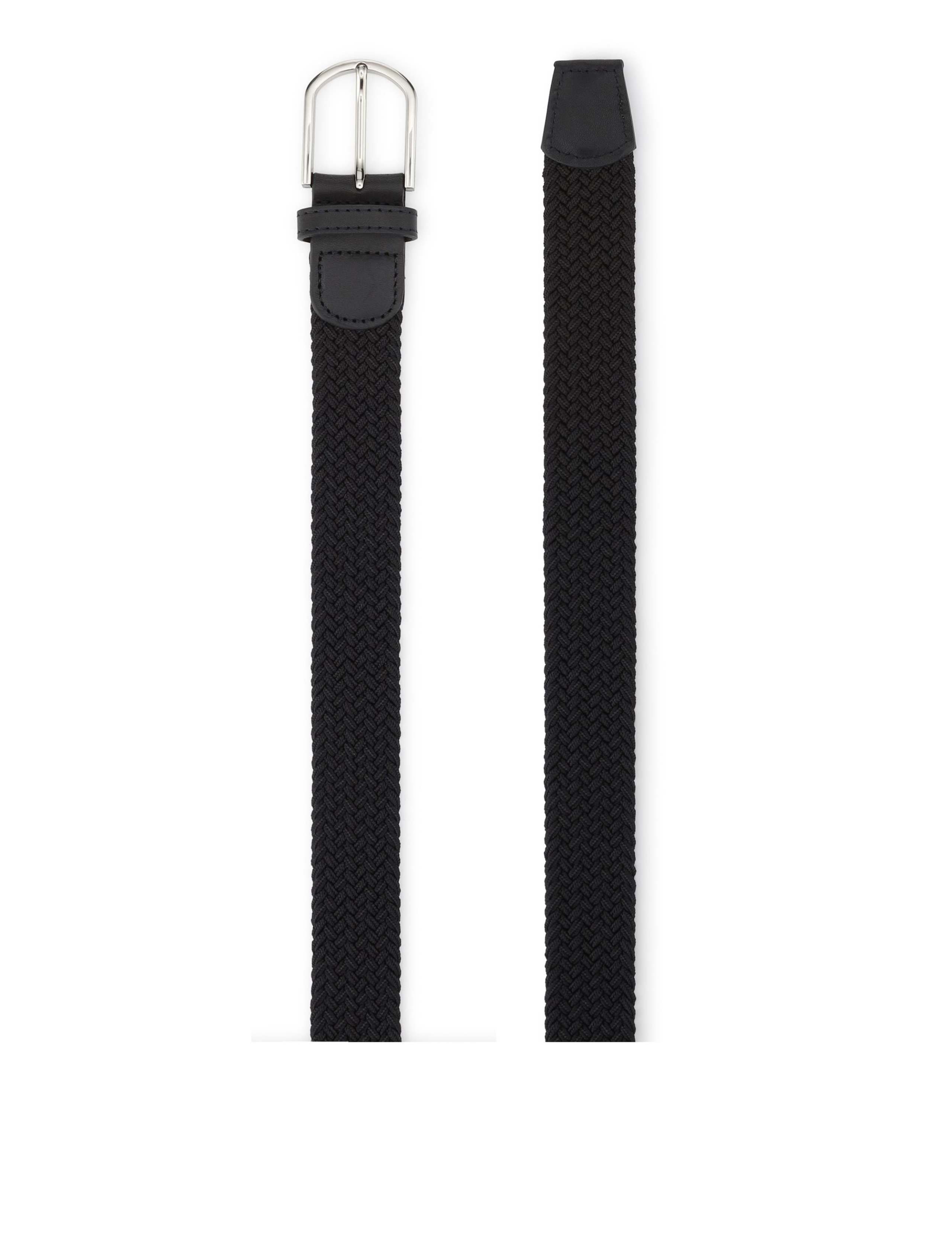 Leather Cable Knit Belt 3 of 4