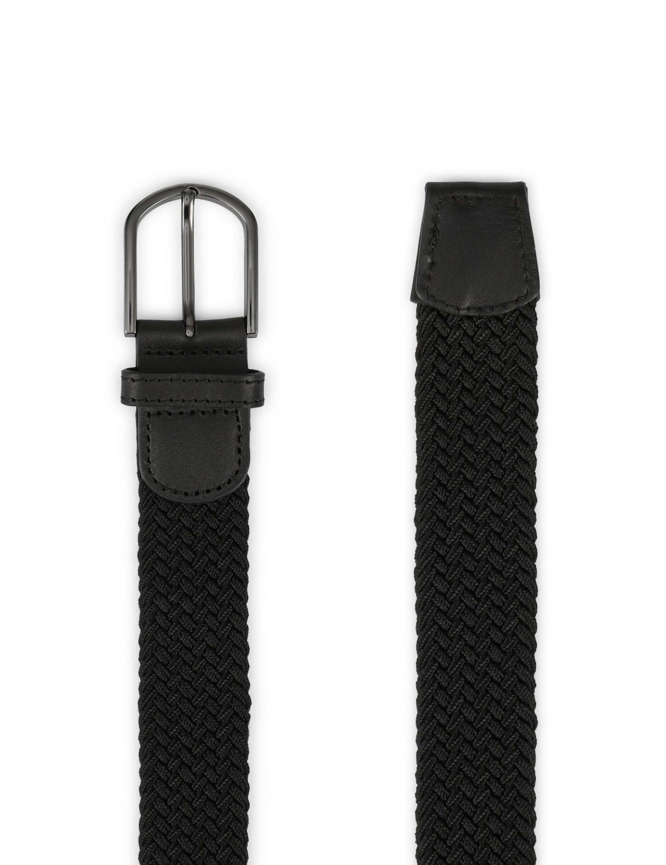Leather Cable Knit Belt 3 of 3