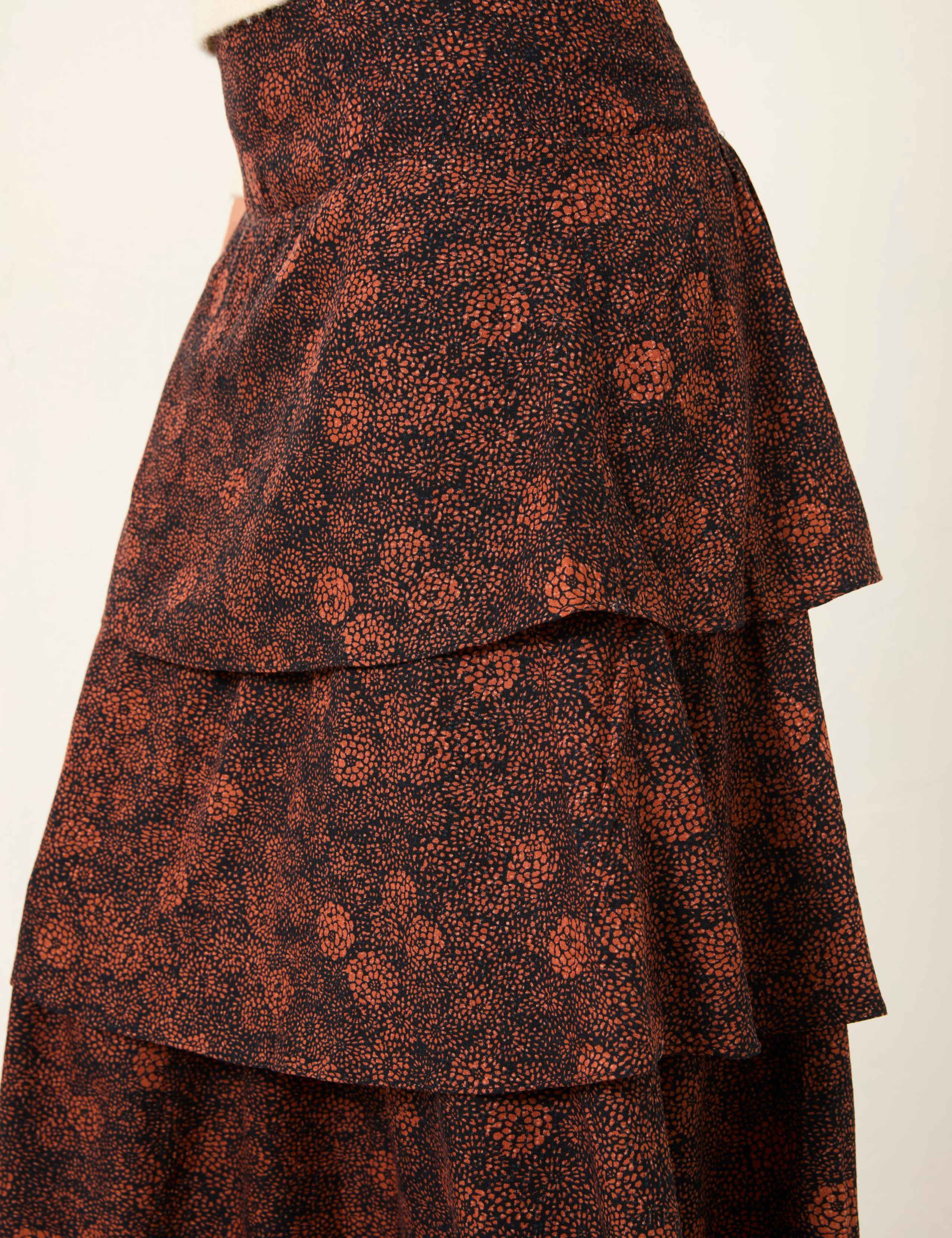 Floral Midi Tiered Skirt 6 of 6