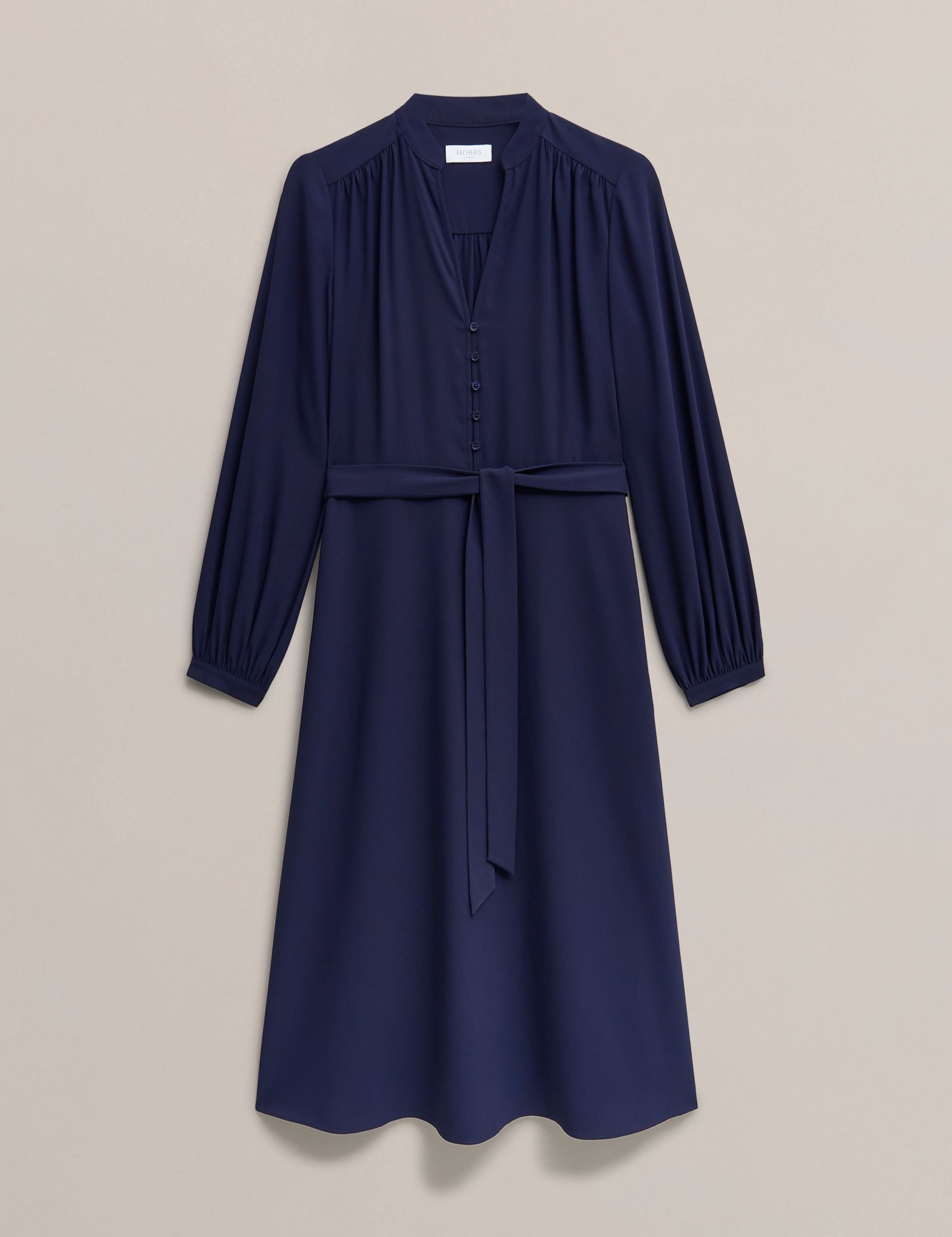 V-Neck Midi Wrap Dress 2 of 6