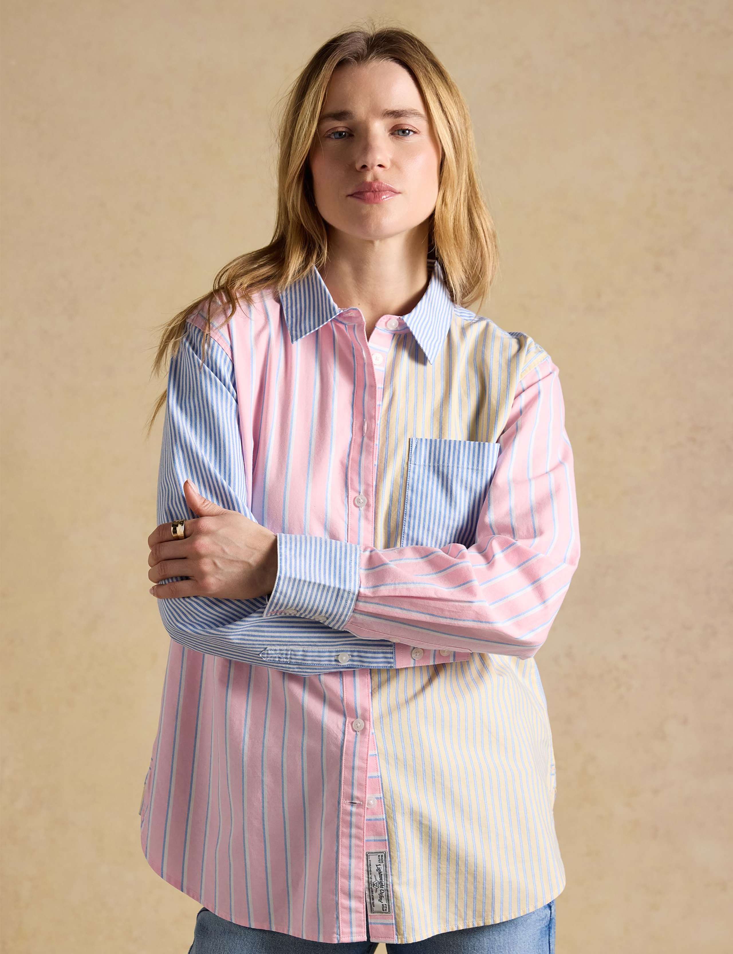Pure Cotton Striped Collared Oxford Shirt 4 of 11
