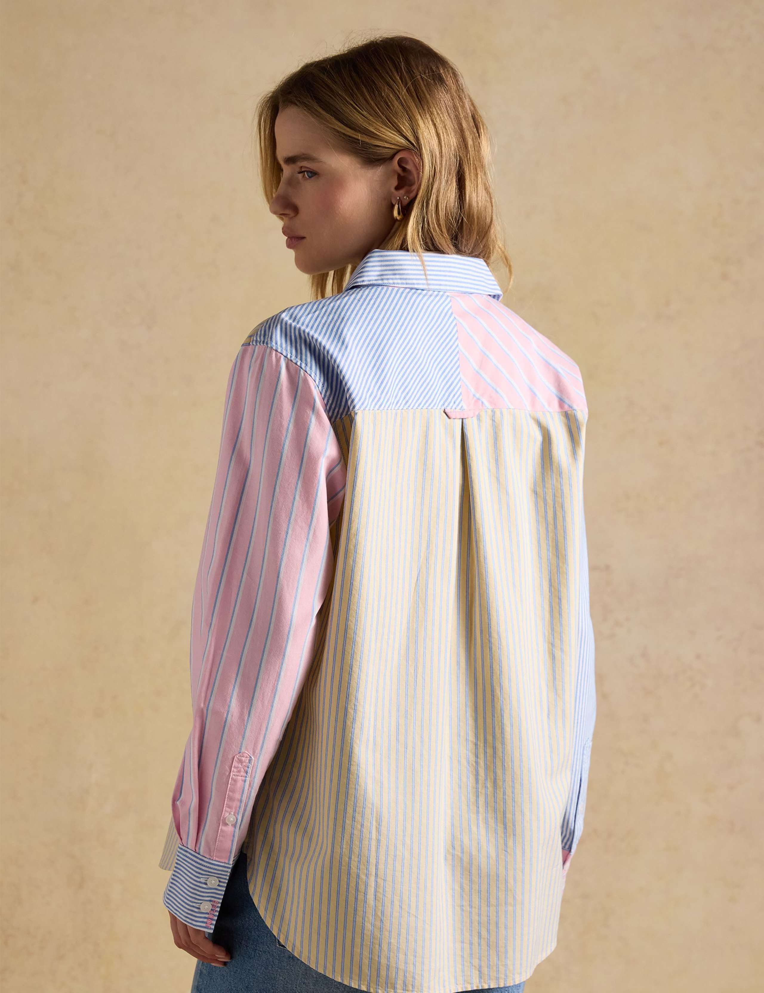 Pure Cotton Striped Collared Oxford Shirt 5 of 11