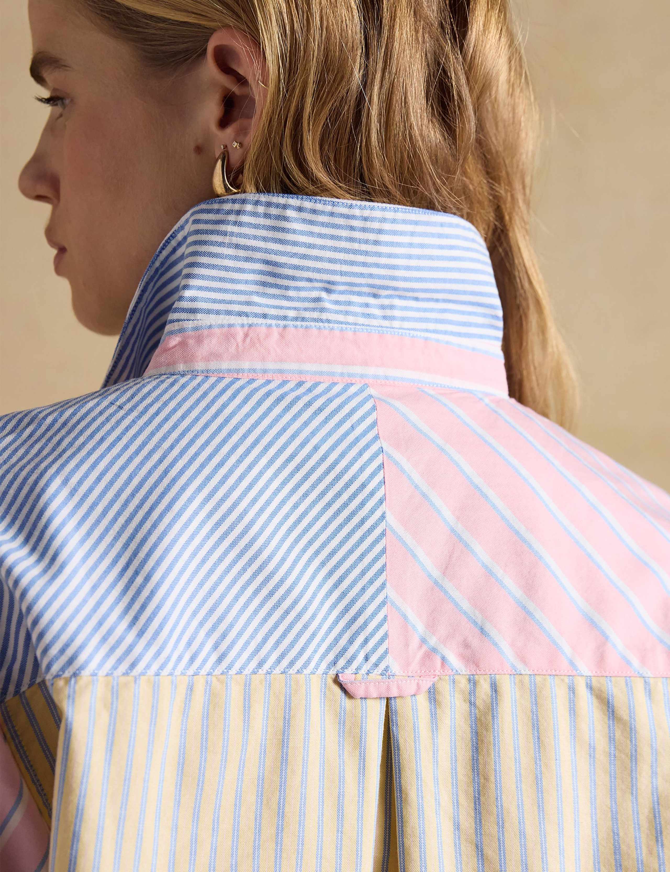 Pure Cotton Striped Collared Oxford Shirt 8 of 11