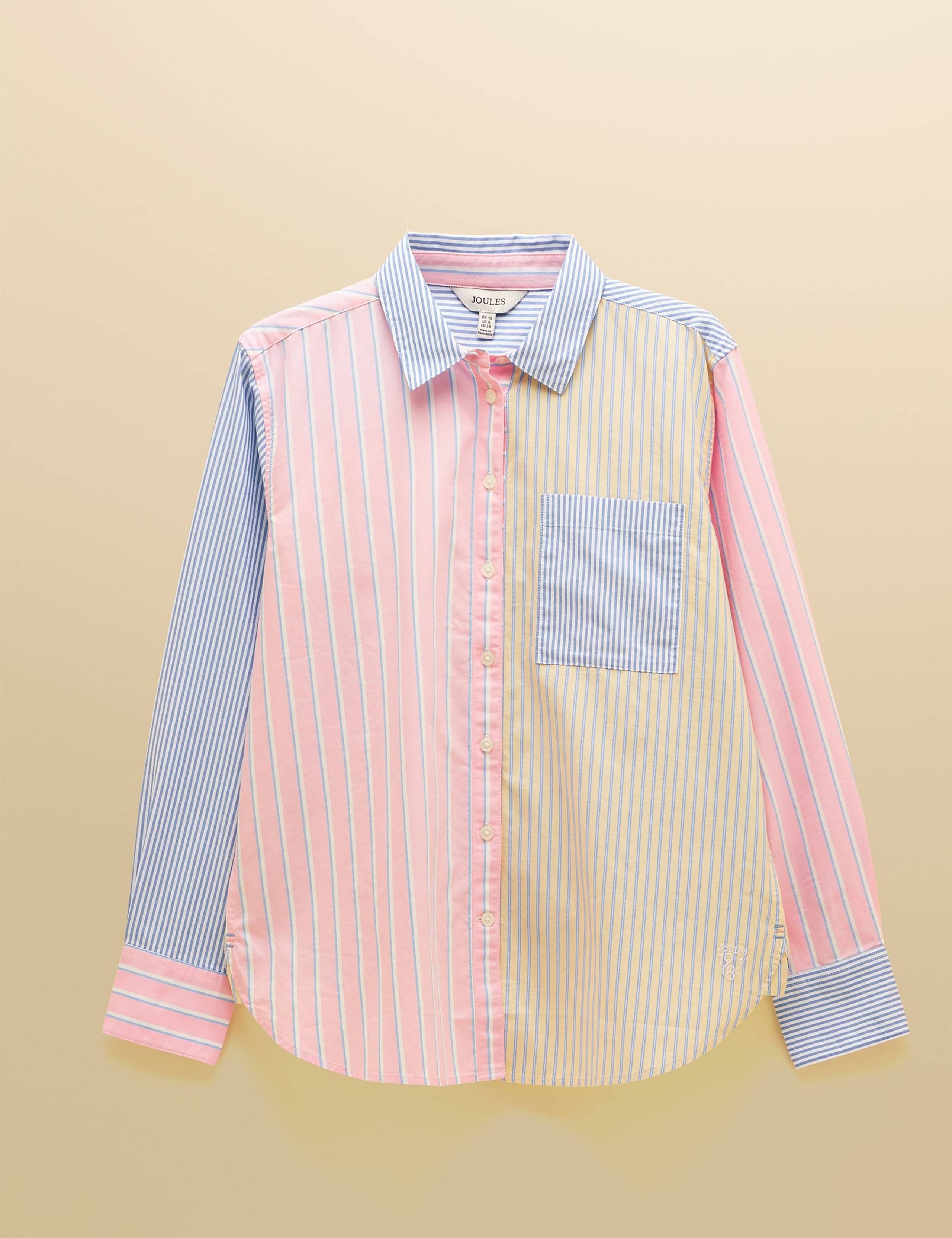 Pure Cotton Striped Collared Oxford Shirt 2 of 11