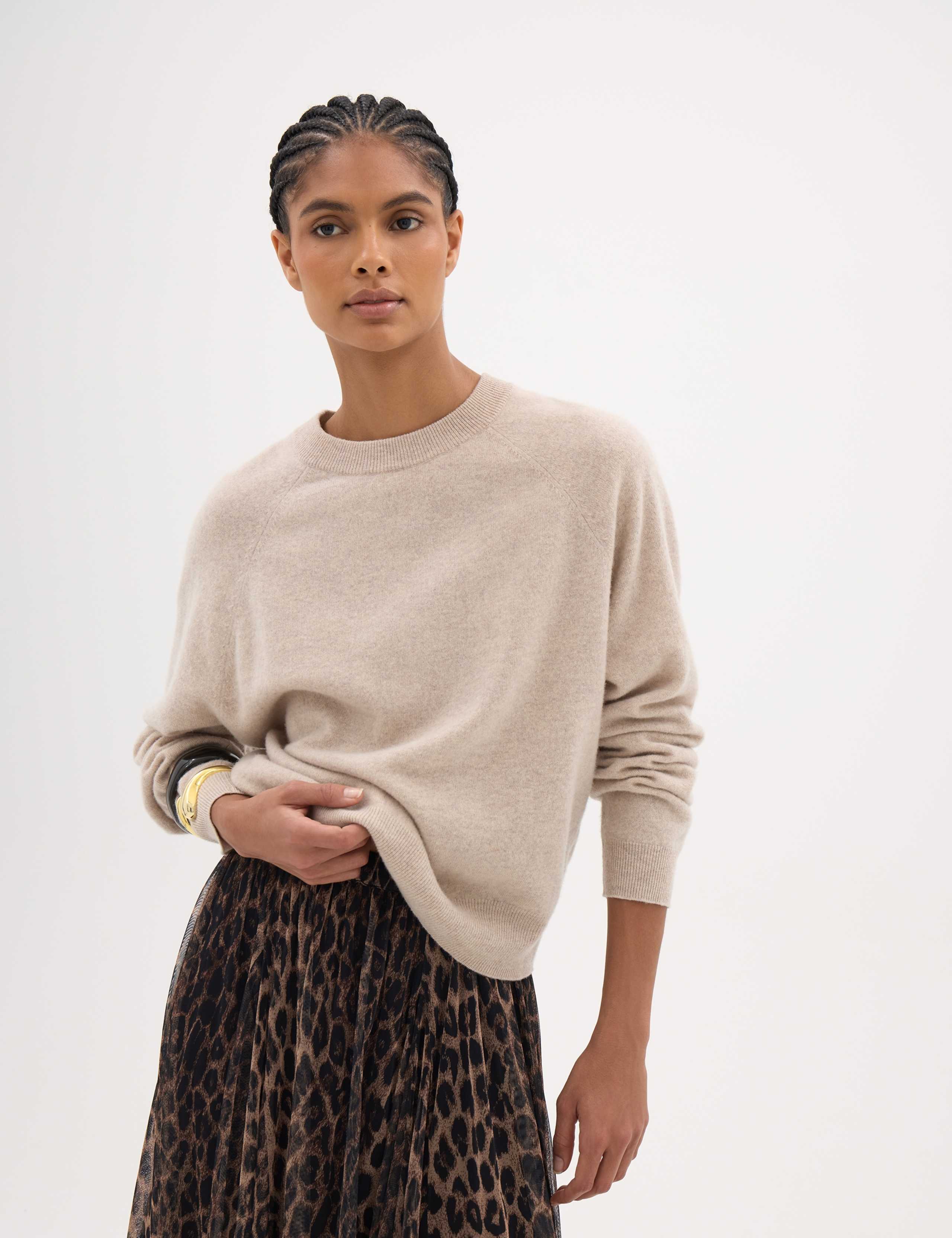 Pure Merino Wool Crew Neck Jumper 1 of 5