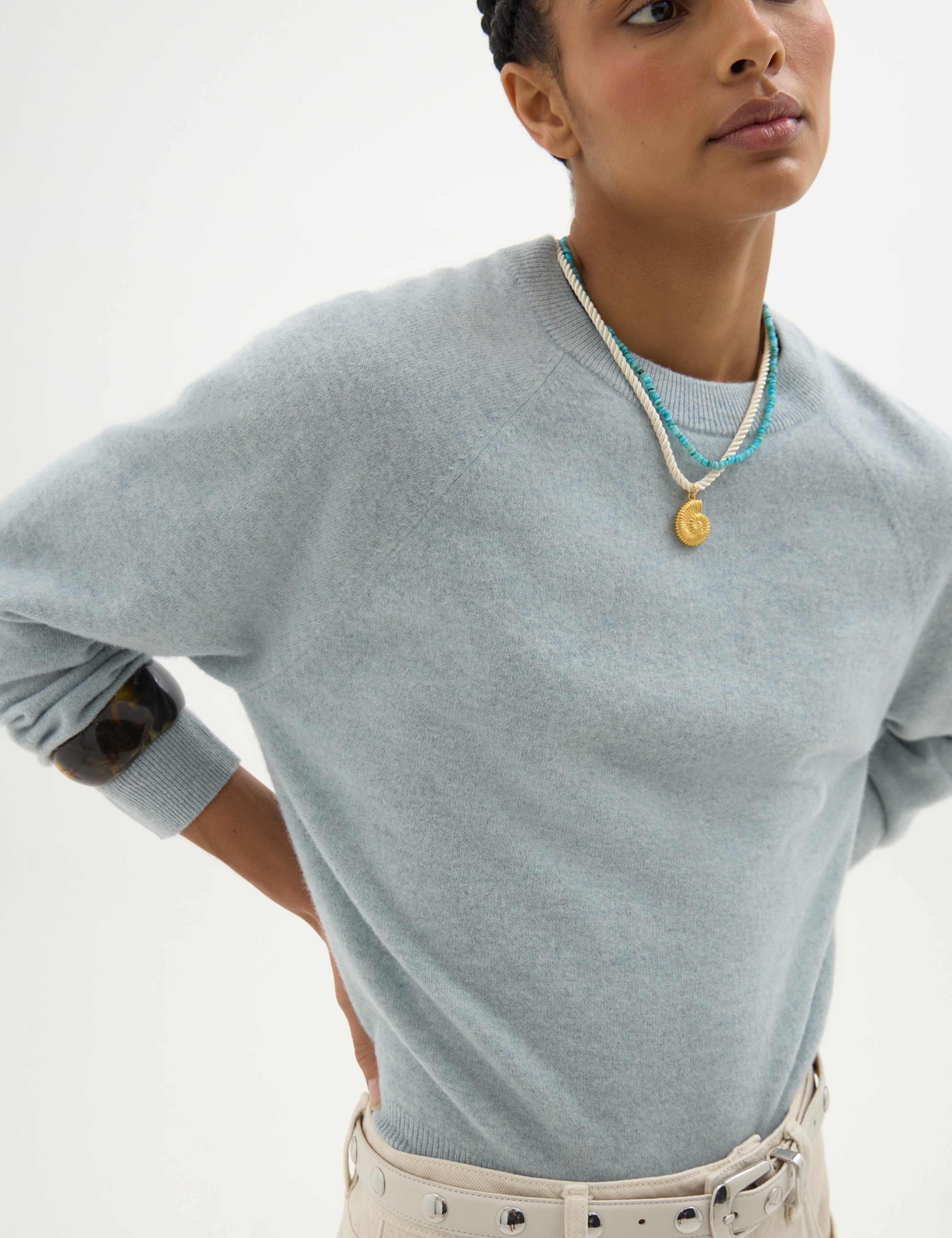 Pure Merino Wool Crew Neck Jumper 3 of 6