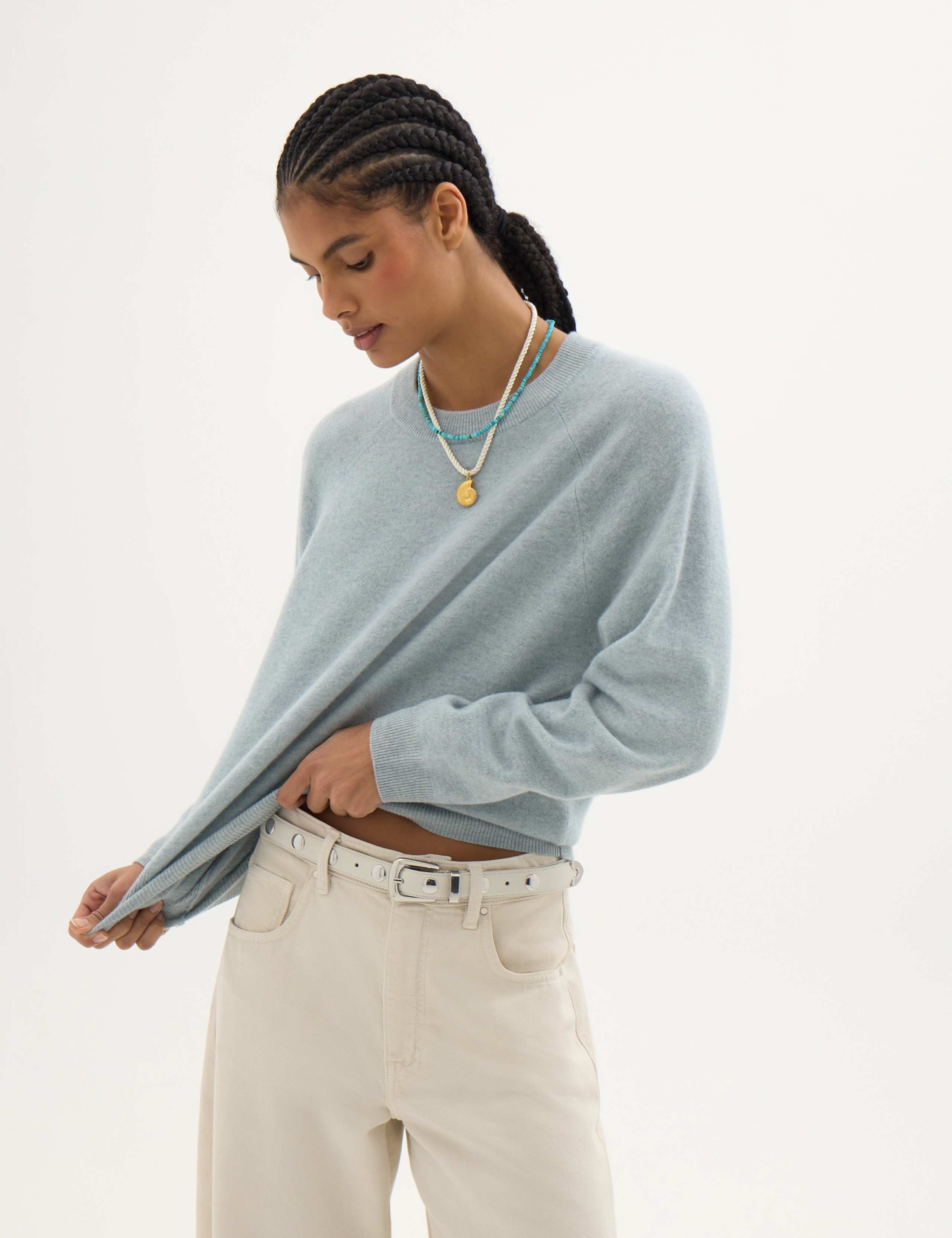 Pure Merino Wool Crew Neck Jumper 4 of 6