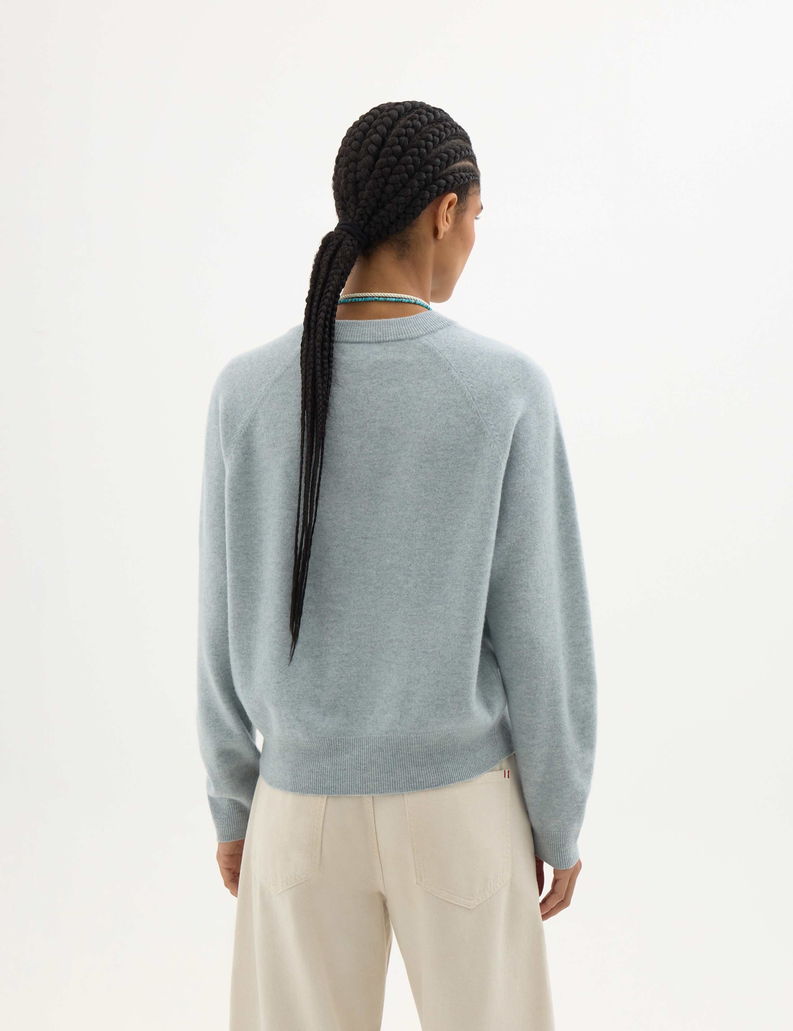 Pure Merino Wool Crew Neck Jumper 5 of 6