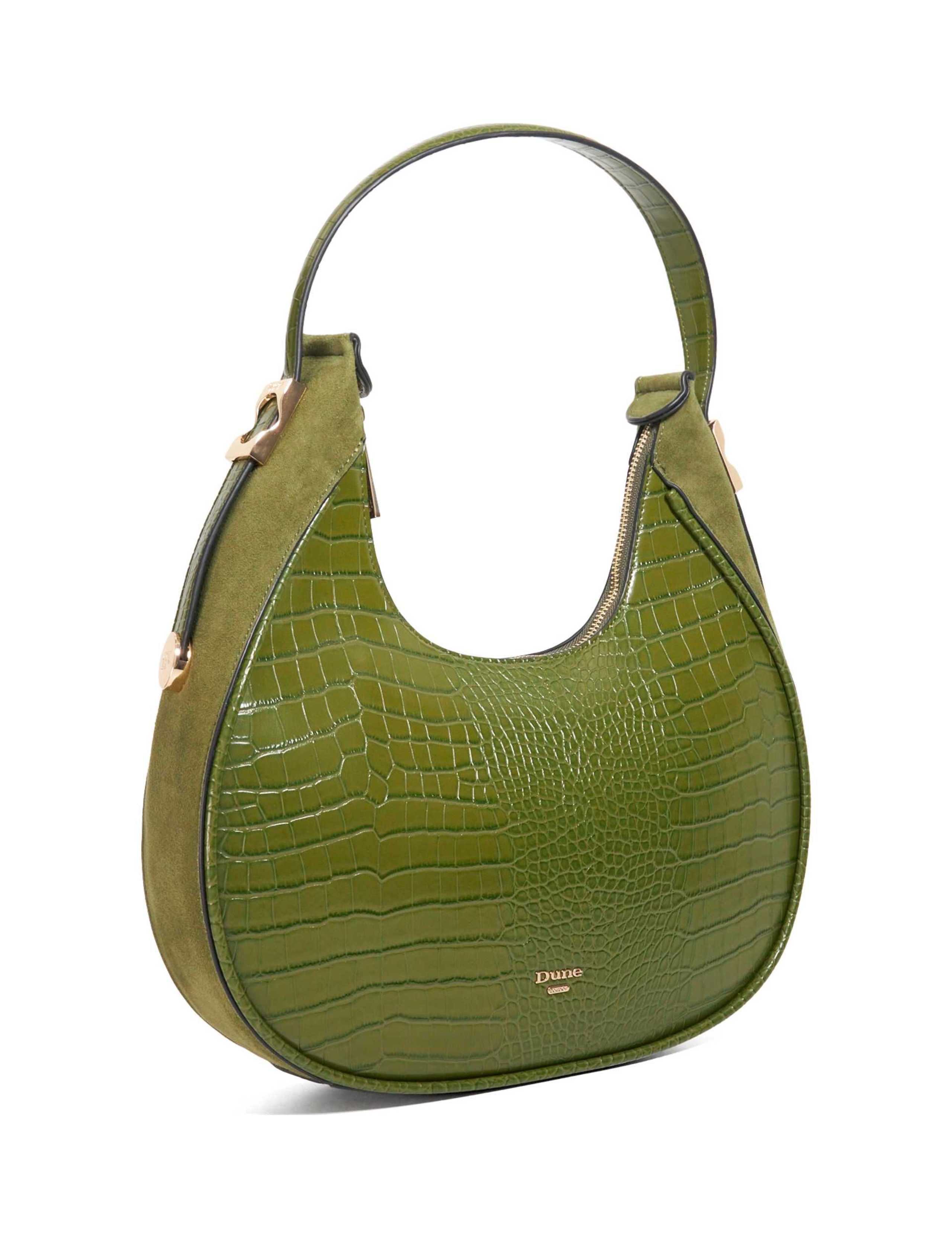 Zip Detail Structured Shoulder Bag 2 of 6