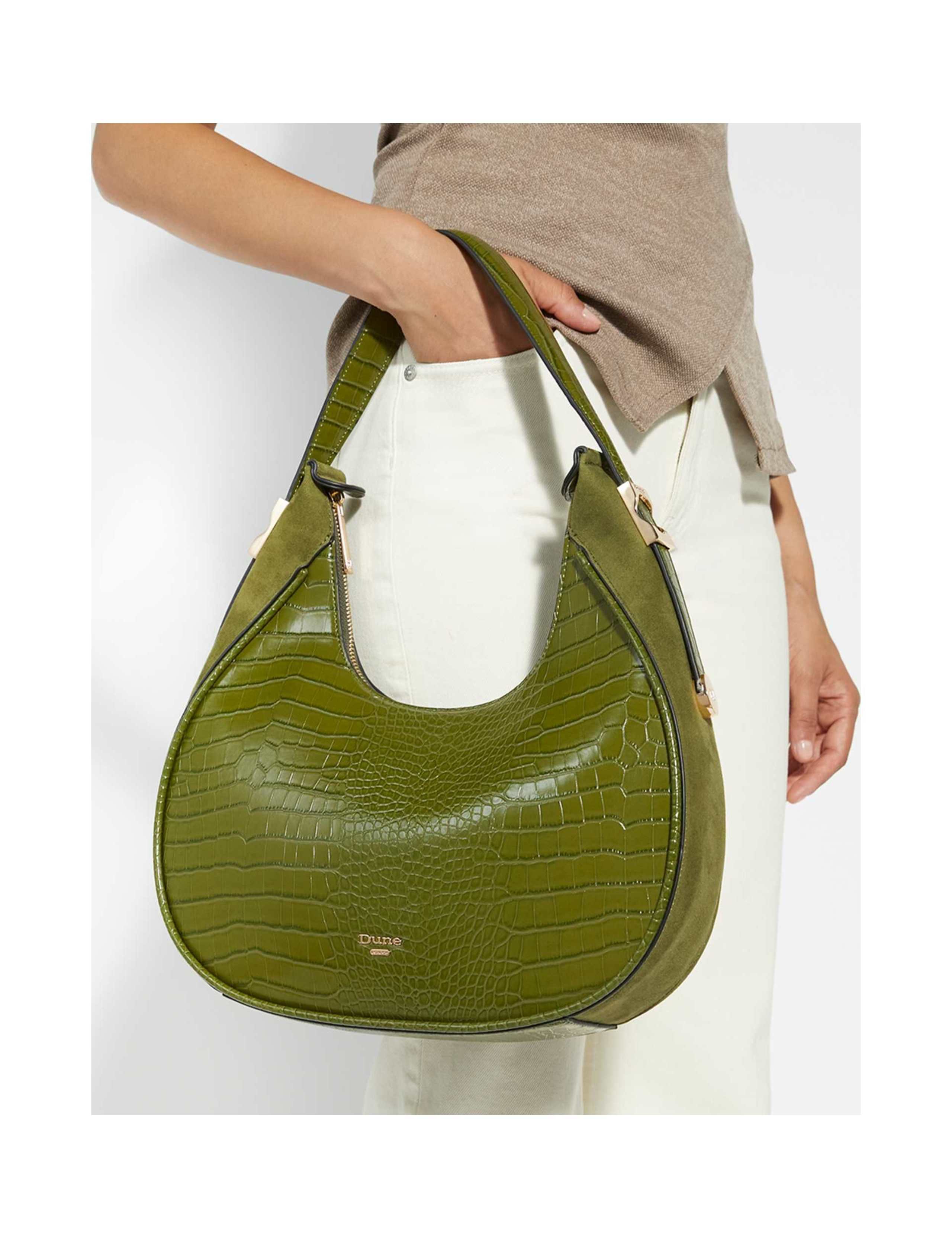 Zip Detail Structured Shoulder Bag 4 of 6