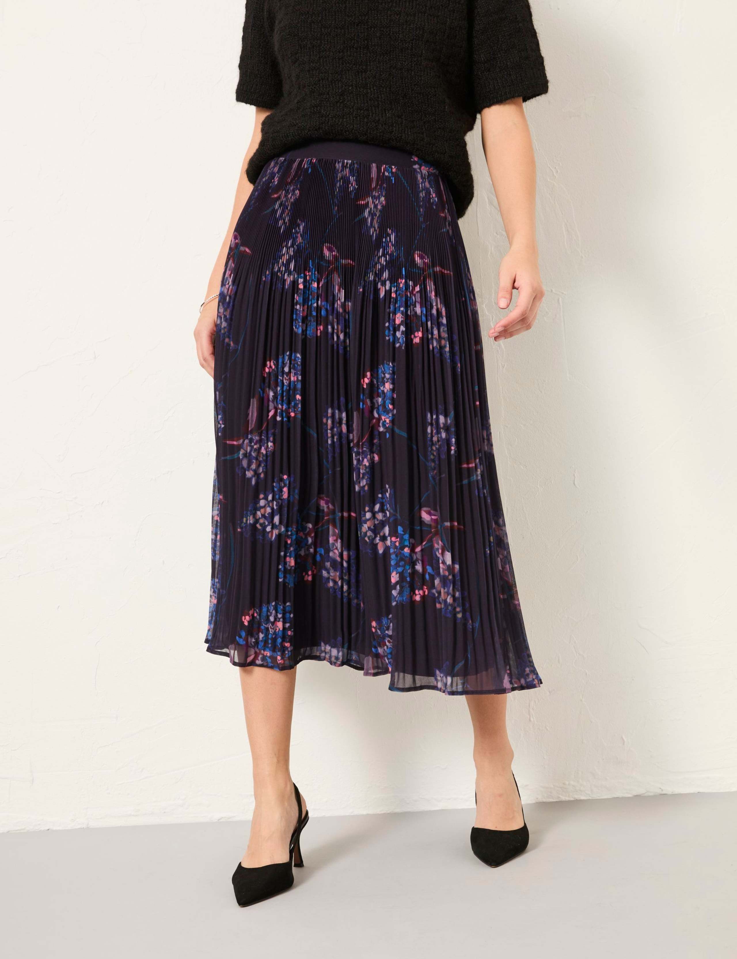 Floral Maxi Pleated Skirt 3 of 6