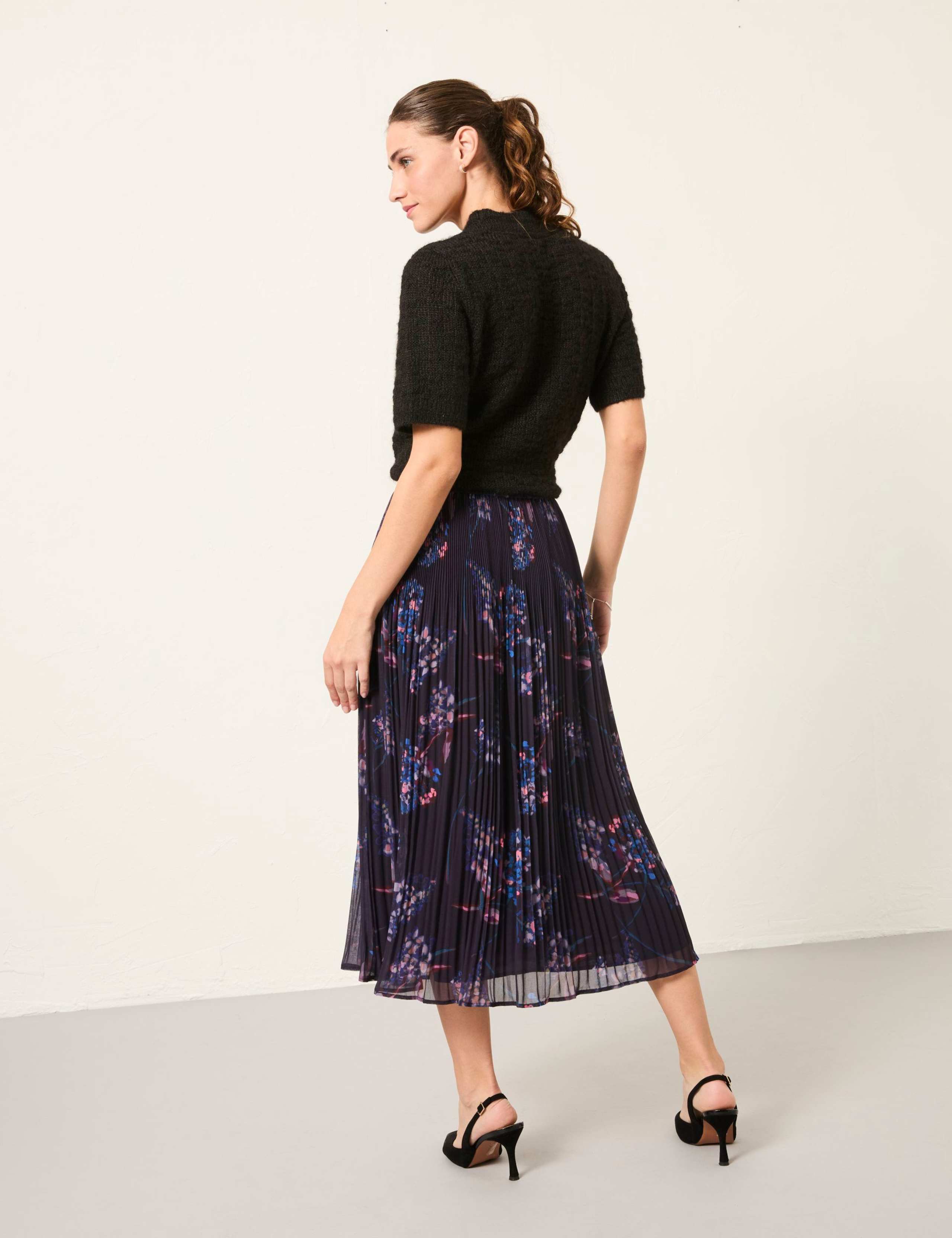 Floral Maxi Pleated Skirt 5 of 6