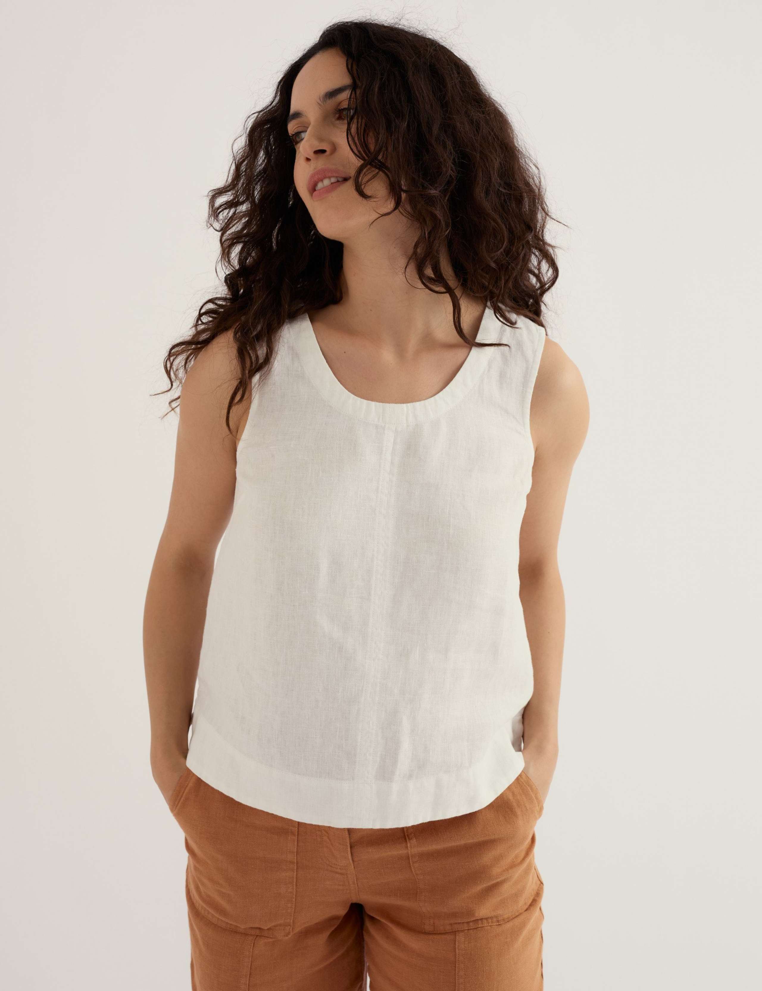 Pure Linen Vest 3 of 5