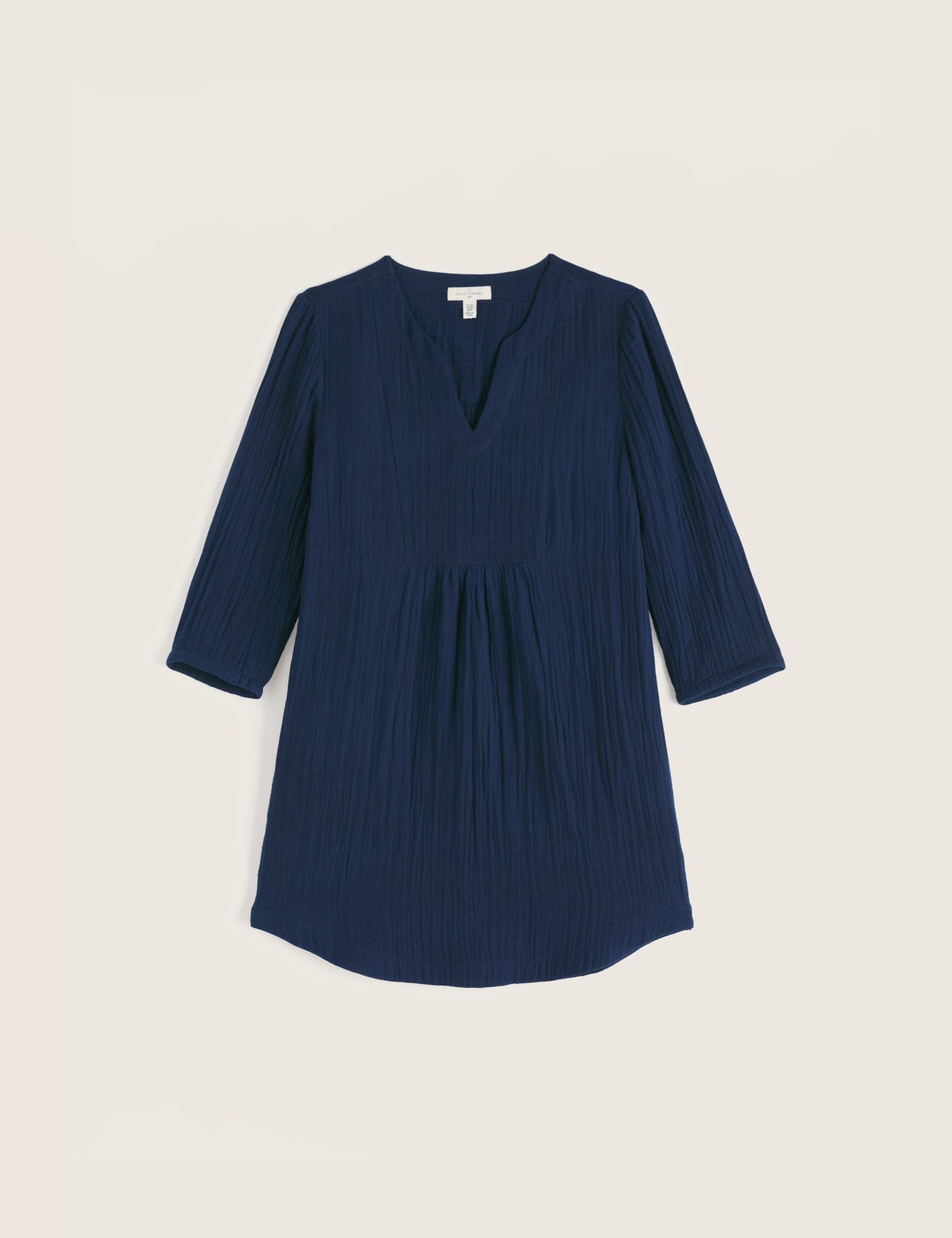 Pure Cotton Textured Notch Neck Relaxed Tunic 2 of 4