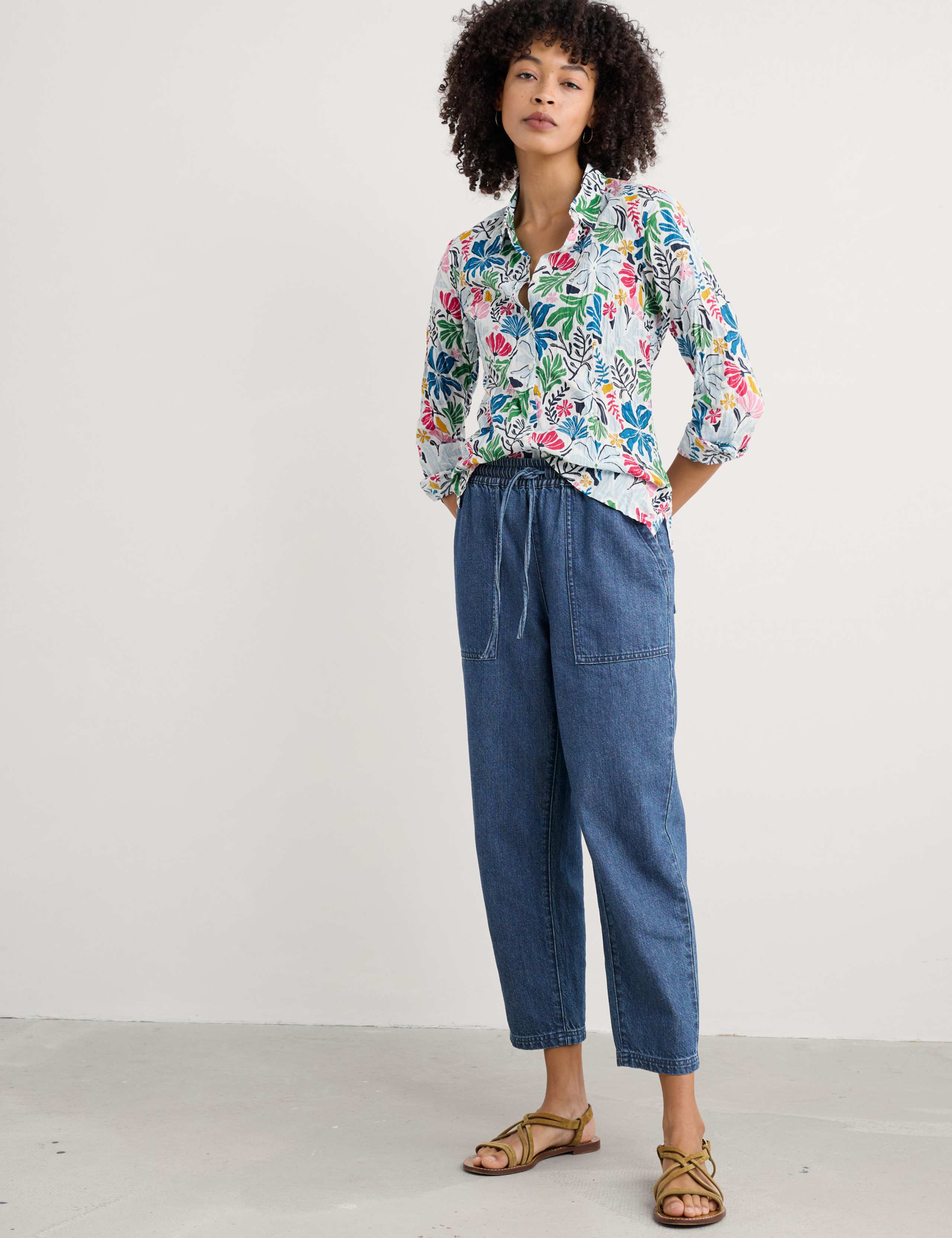 Pure Cotton Floral Shirt 5 of 5