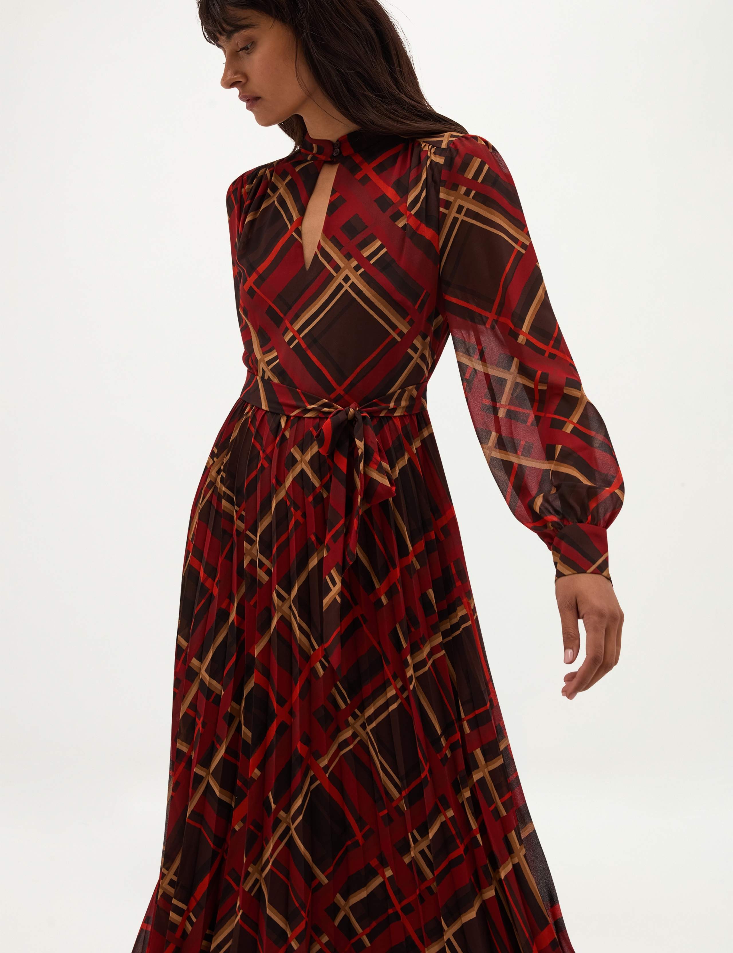 Button Front Knee Length Shirt Dress 5 of 8
