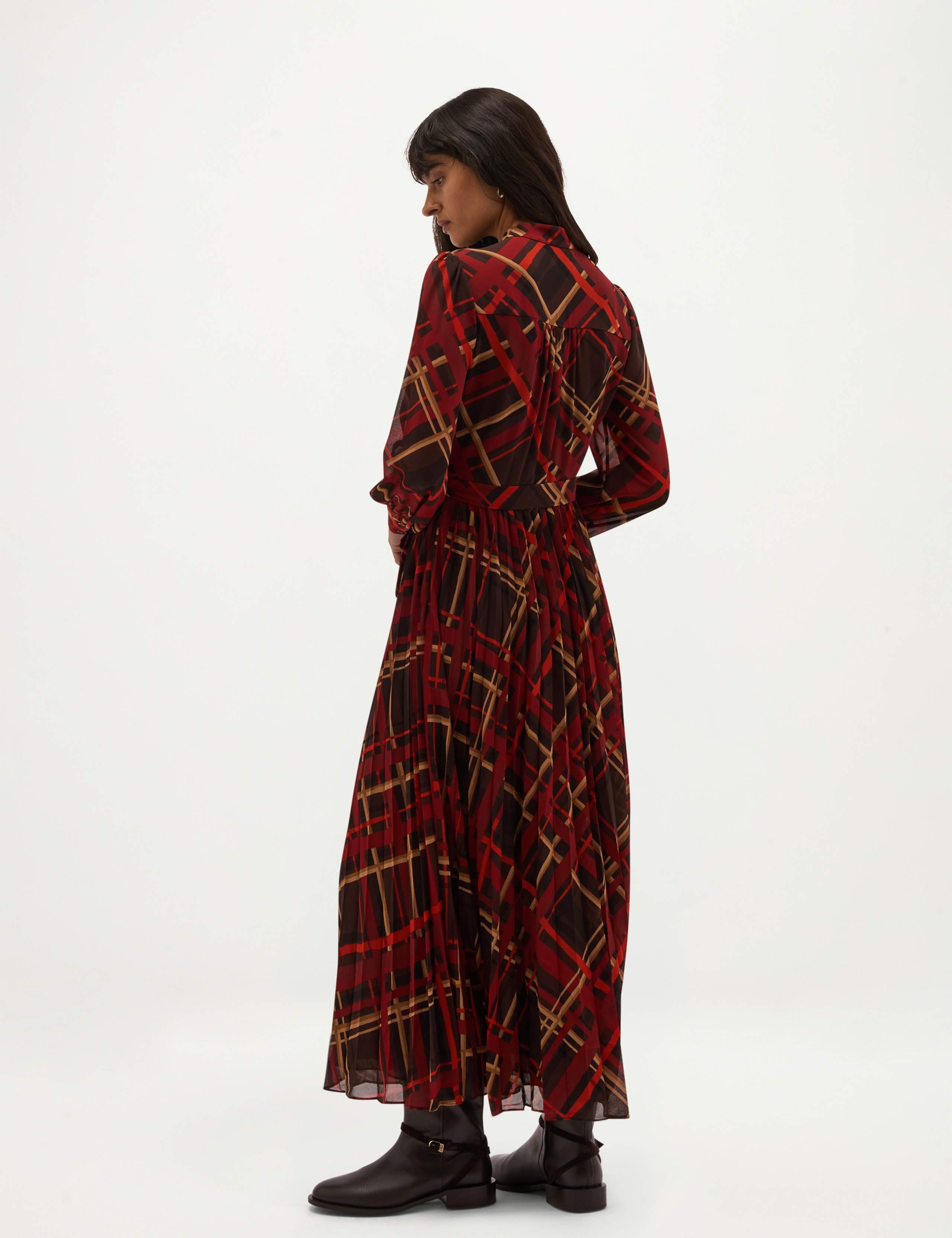 Button Front Knee Length Shirt Dress 8 of 8