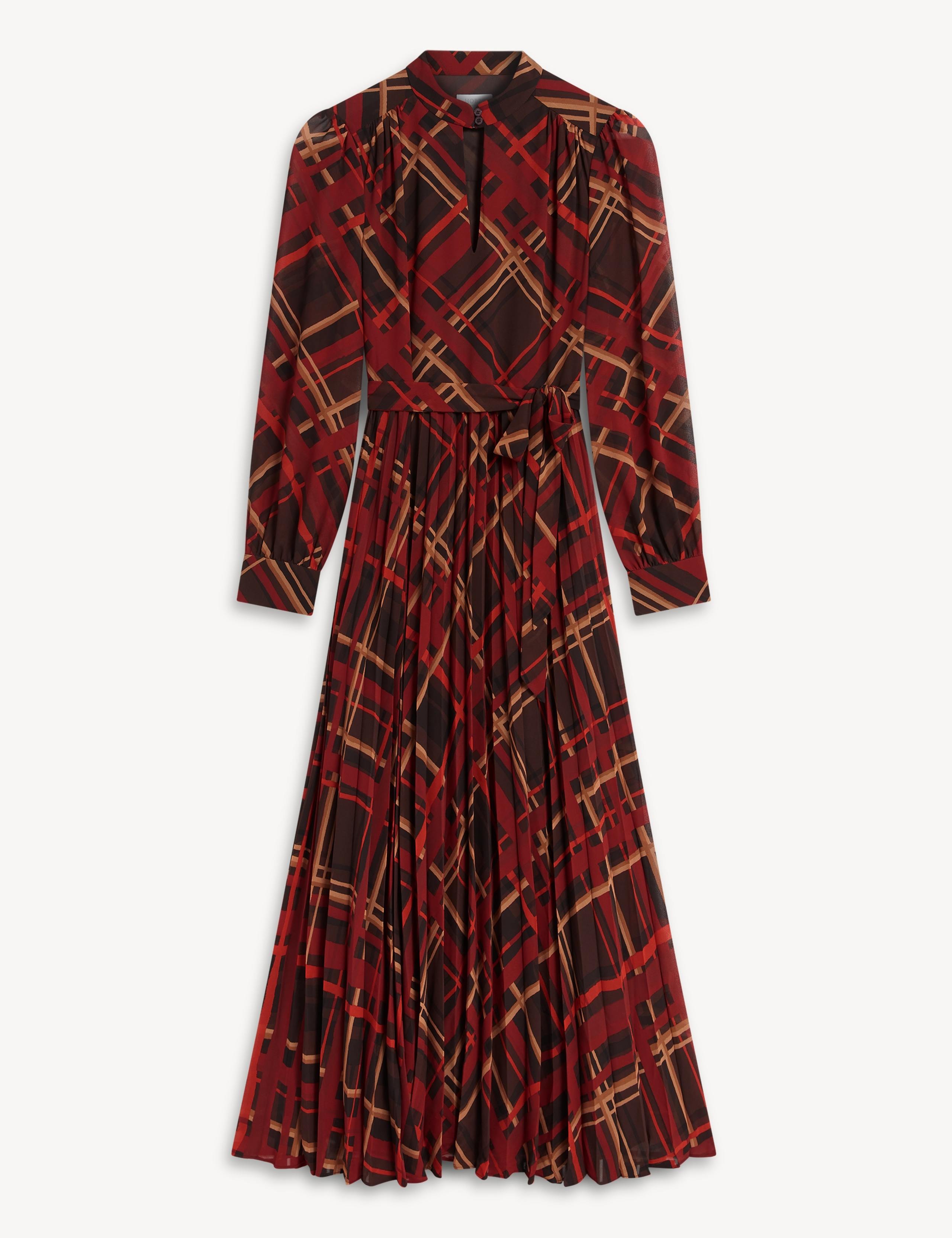 Button Front Knee Length Shirt Dress 2 of 8