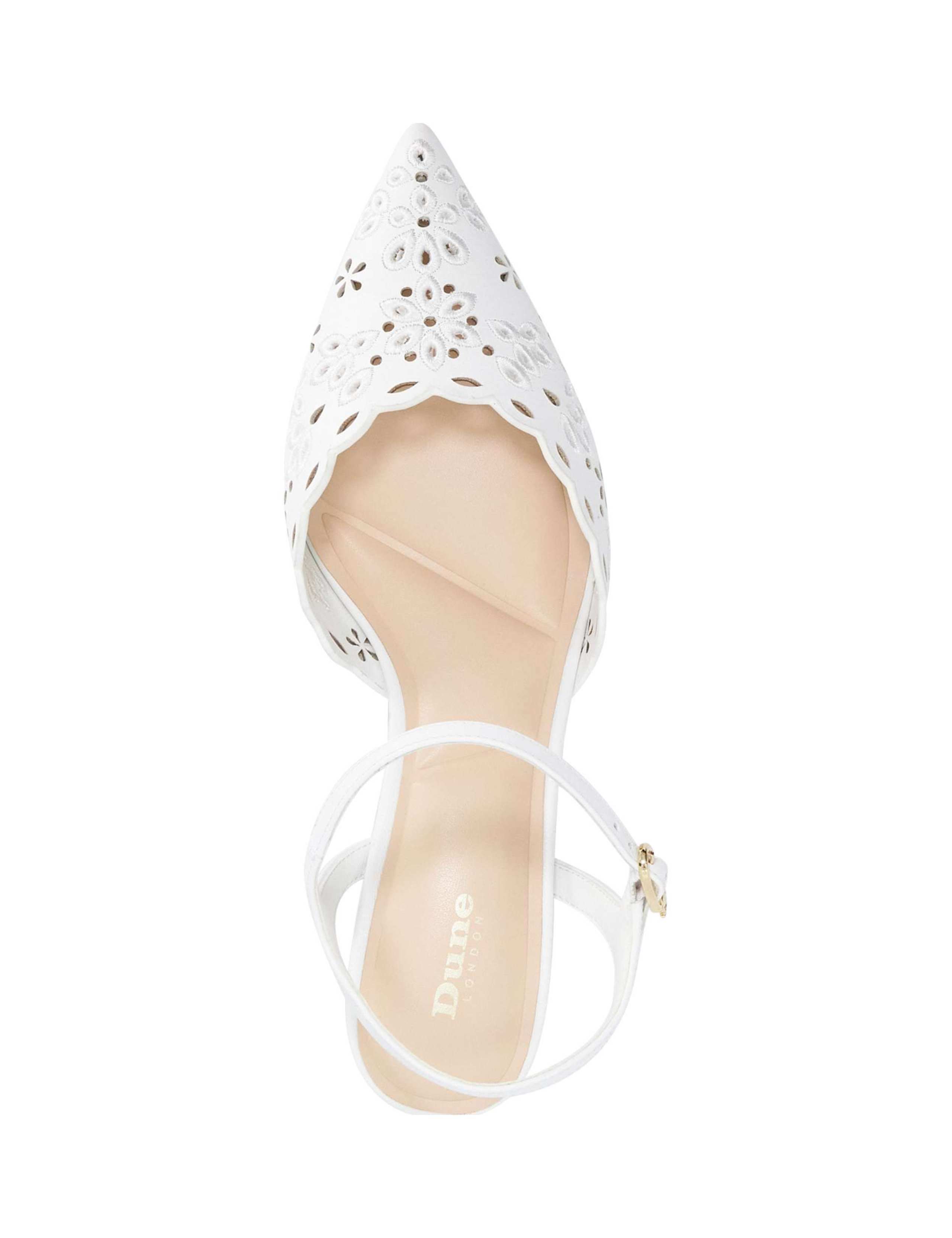 Leather Stiletto Heel Pointed Court Shoes 3 of 5