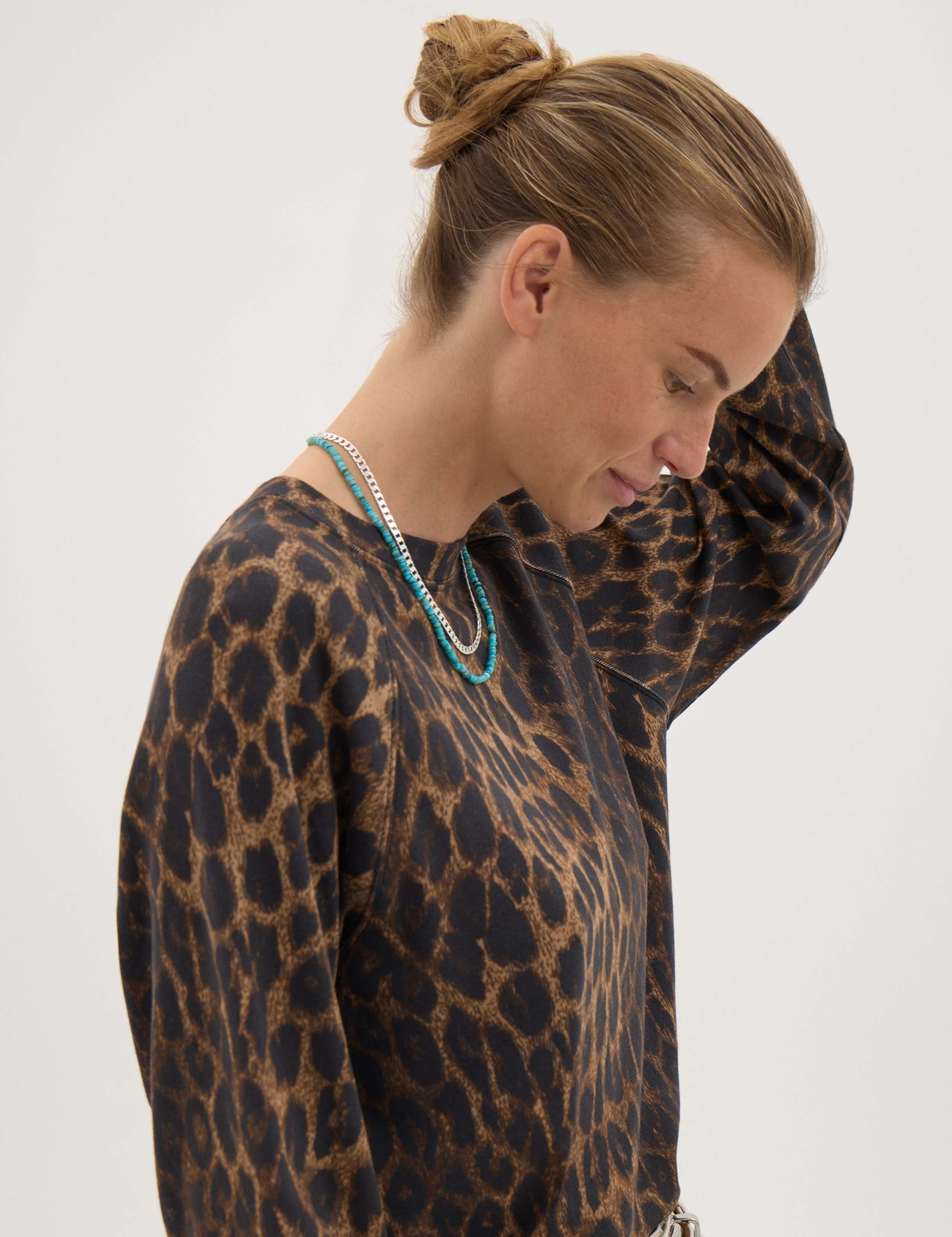Pure Cotton Animal Print Sweatshirt 3 of 6