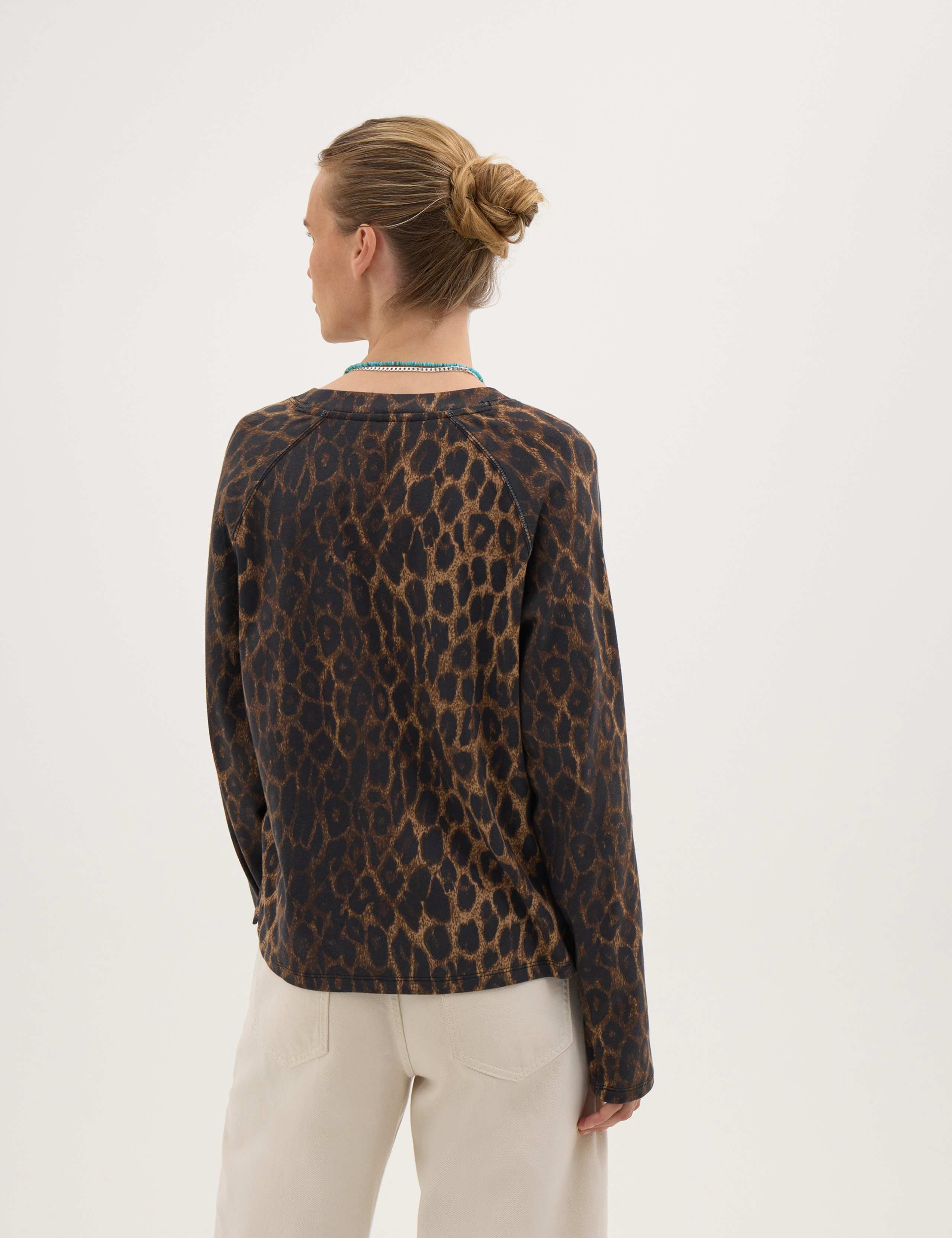 Pure Cotton Animal Print Sweatshirt 4 of 6